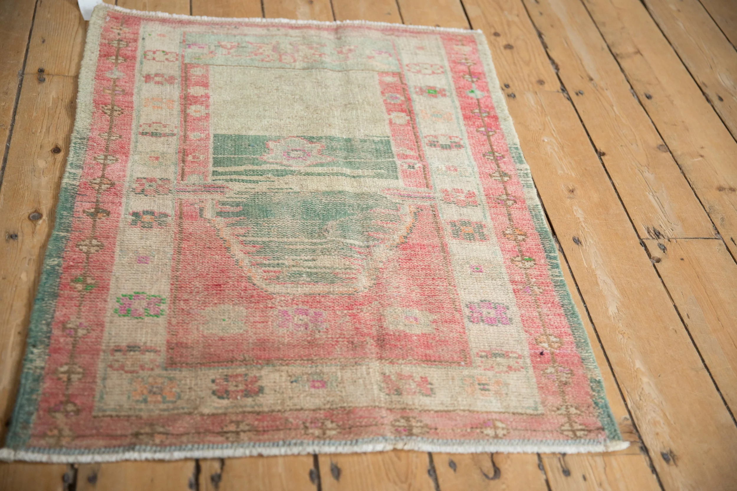 2.5x3.5 Vintage Distressed Oushak Rug - Image 4