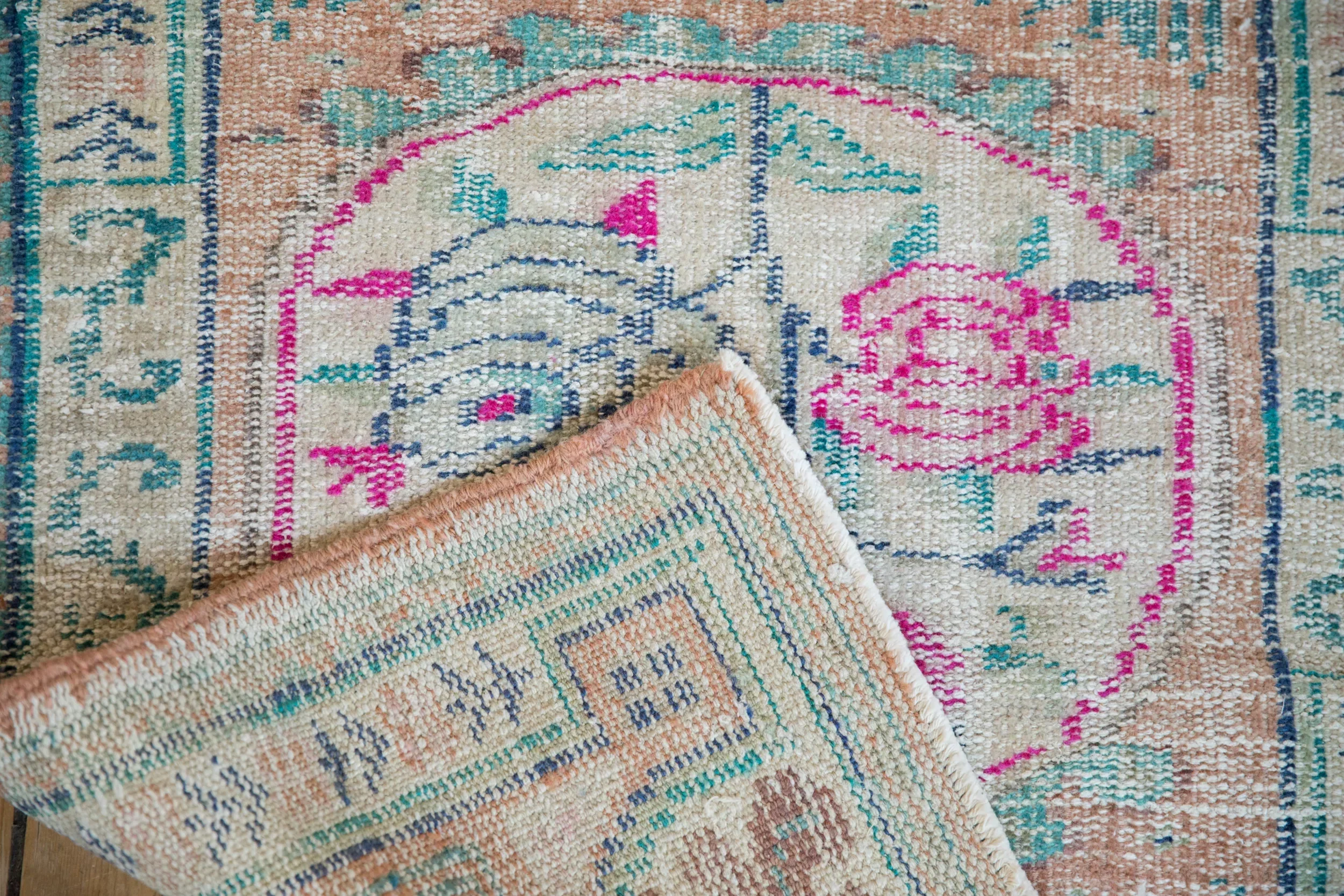 2.5x3.5 Vintage Distressed Oushak Rug - Image 7