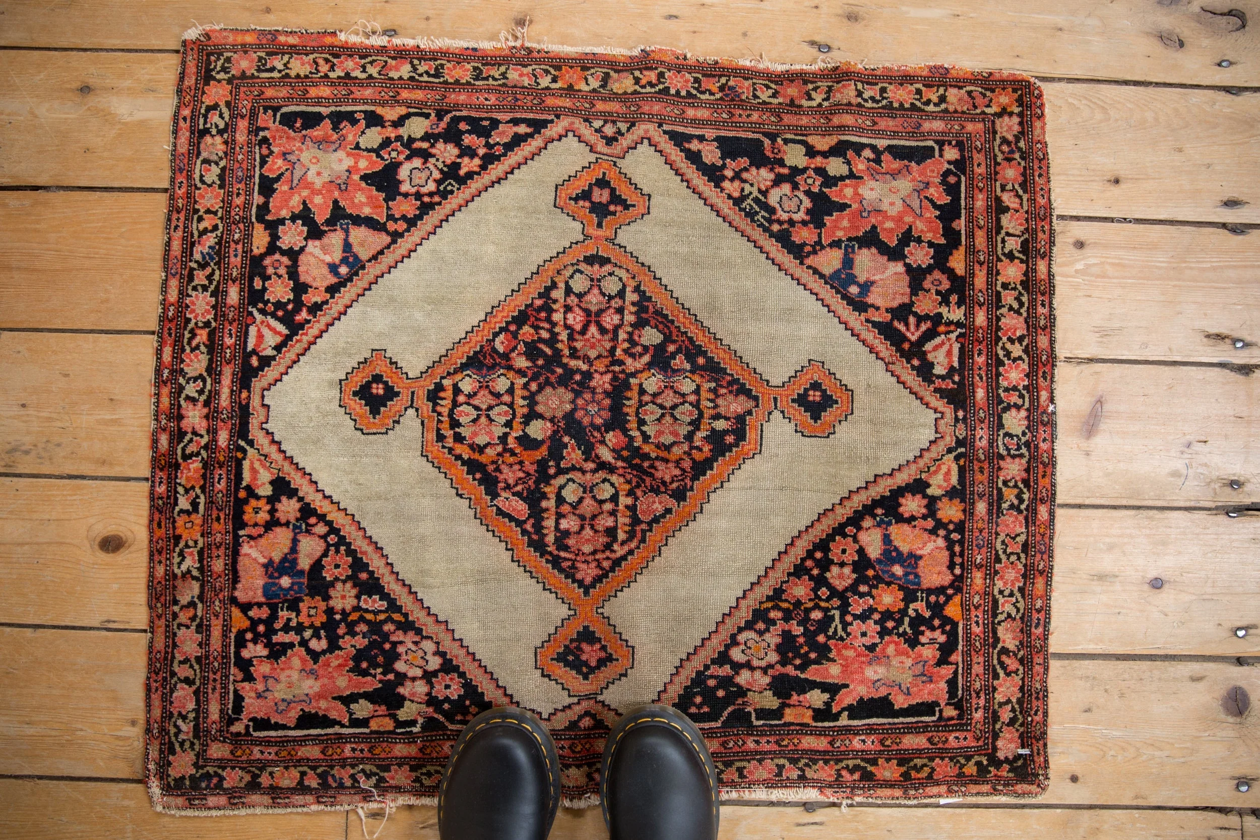 2.5x3 Antique Fine Malayer Square Rug - Image 2