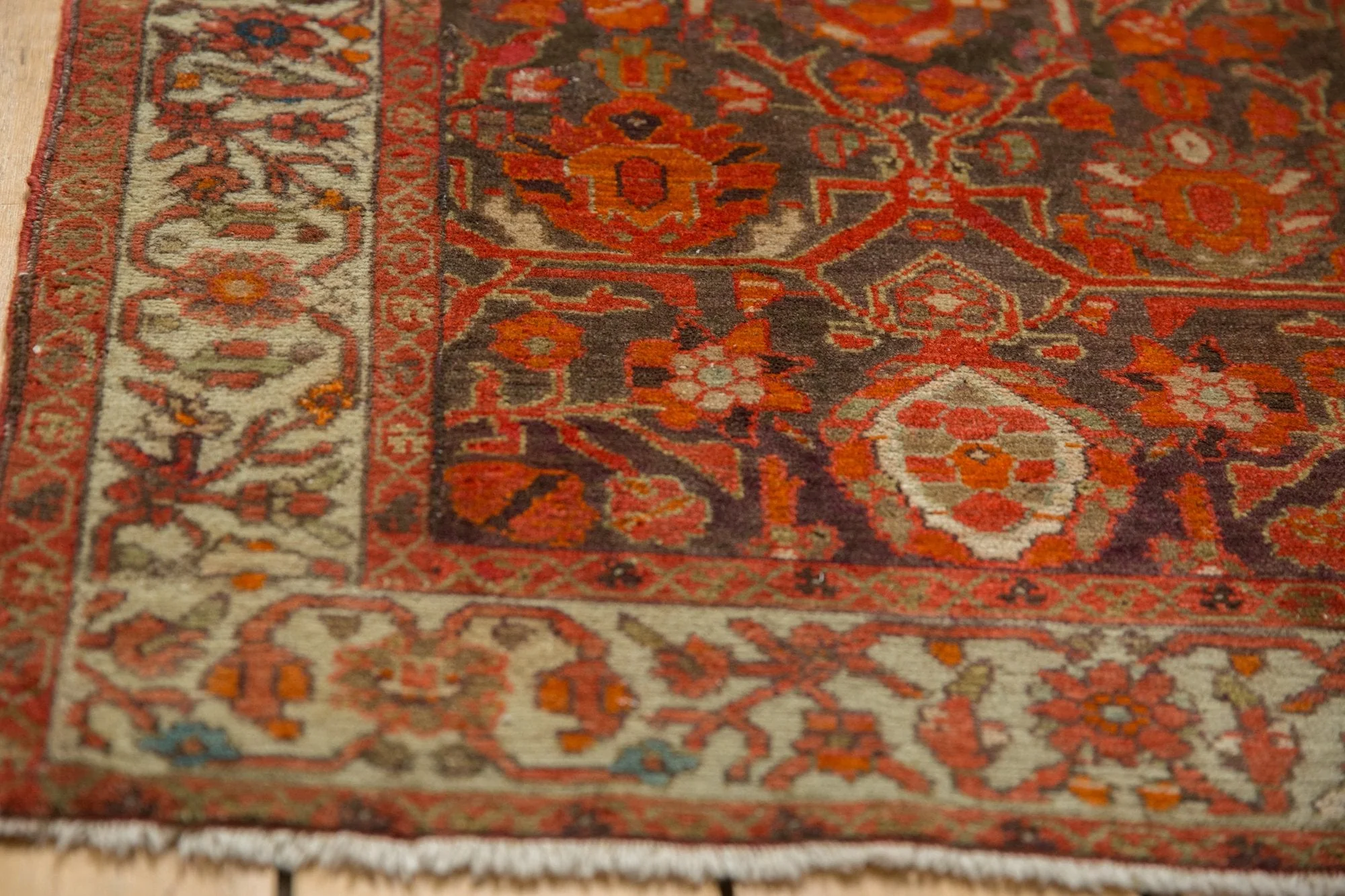 2.5x3 Antique Fragment Malayer Square Rug - Image 4