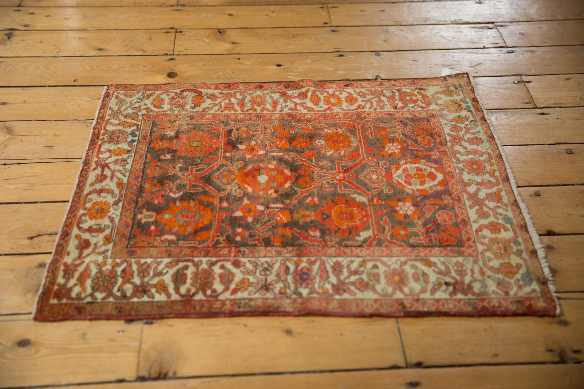 2.5x3 Antique Fragment Malayer Square Rug - Image 9