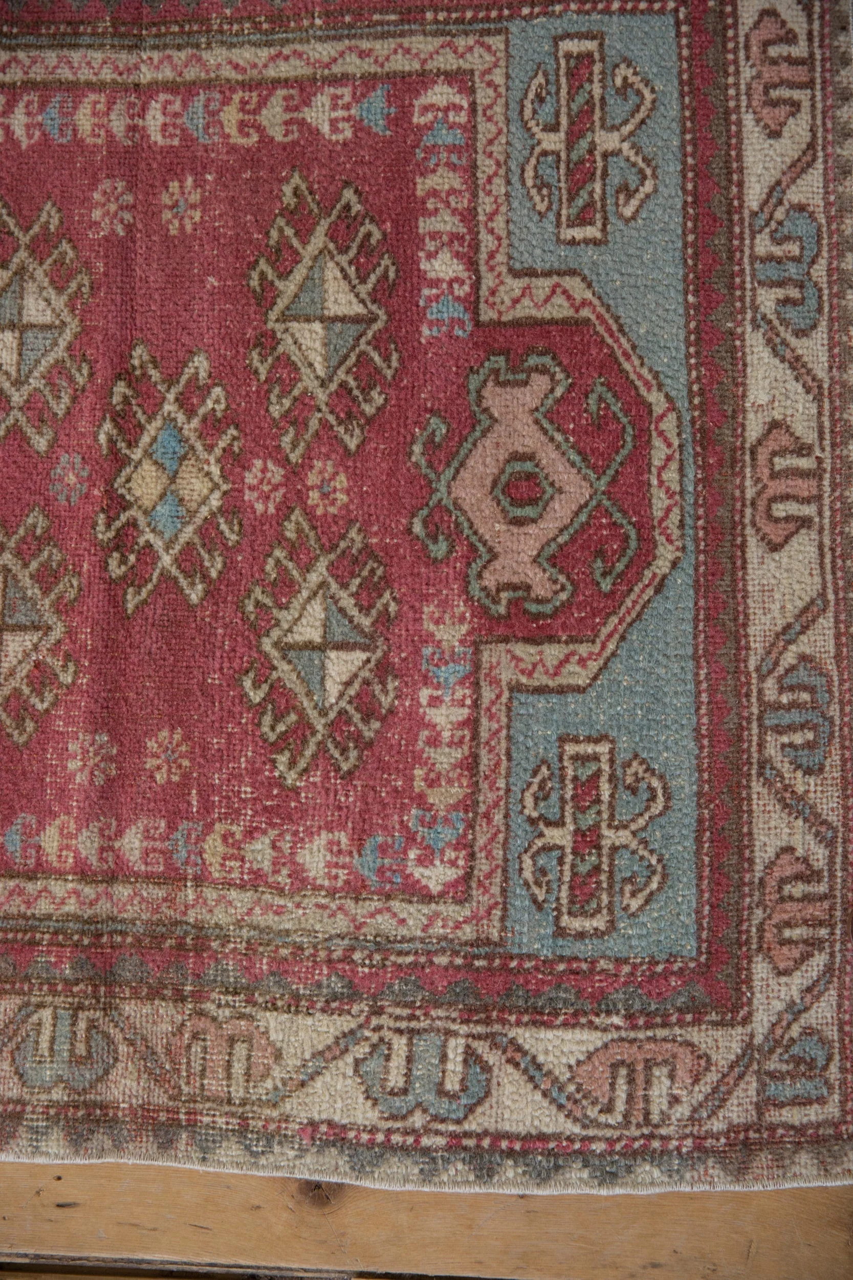 2.5x3 Vintage Distressed Oushak Square Rug - Image 4
