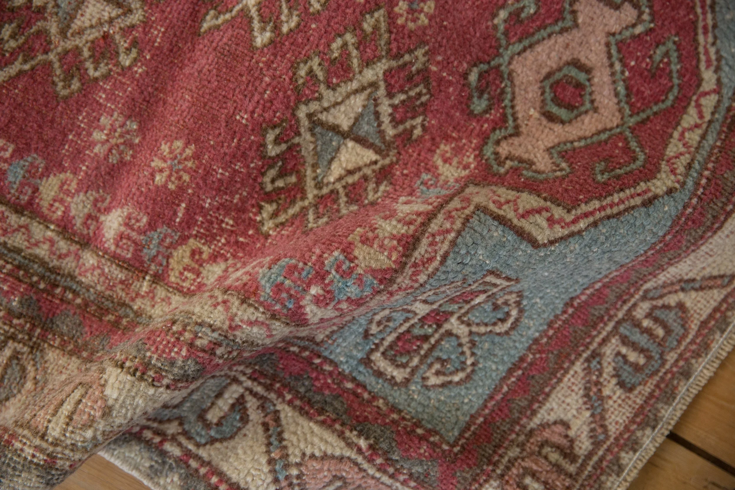 2.5x3 Vintage Distressed Oushak Square Rug - Image 5