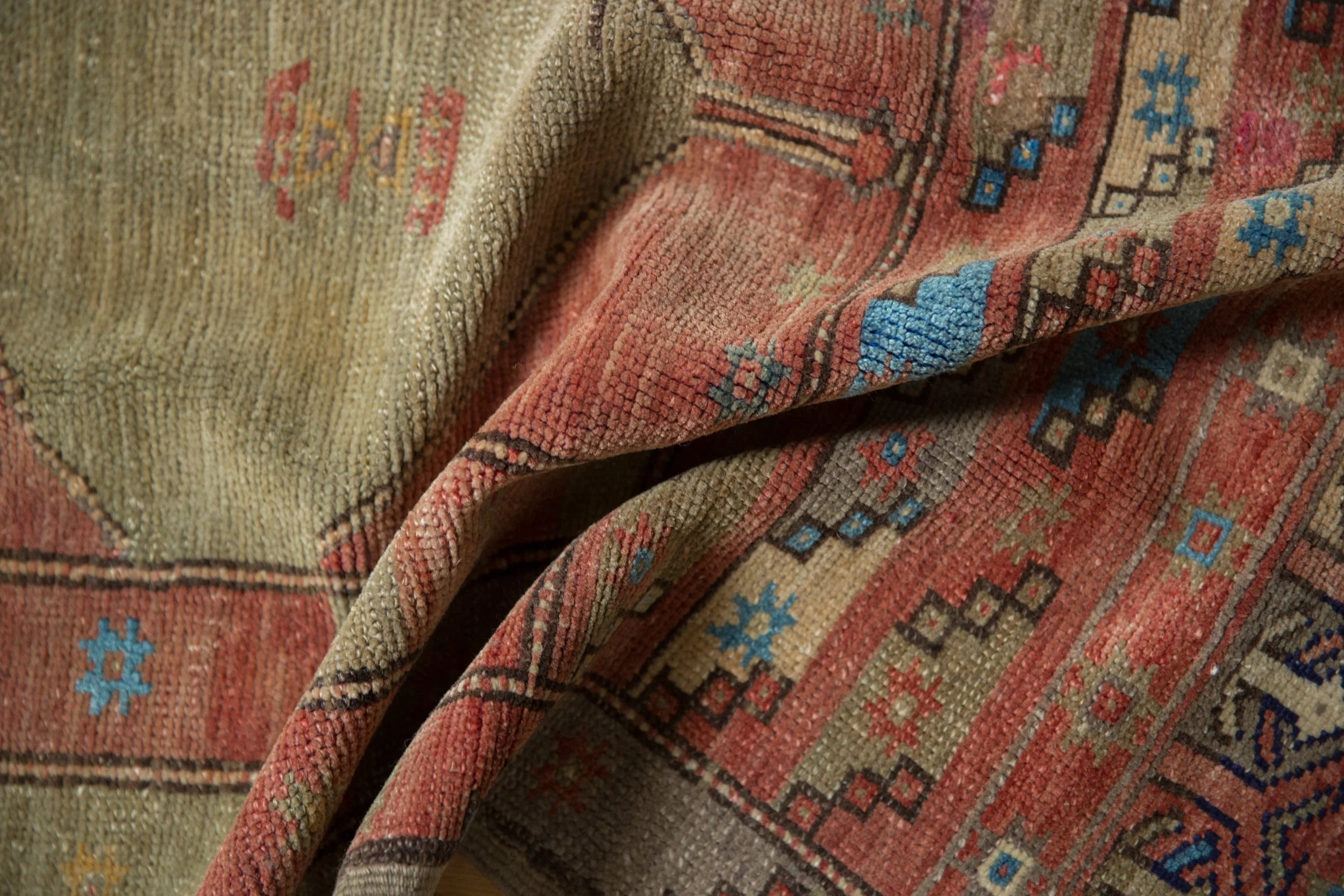 2.5x3 Vintage Distressed Oushak Square Rug - Image 10