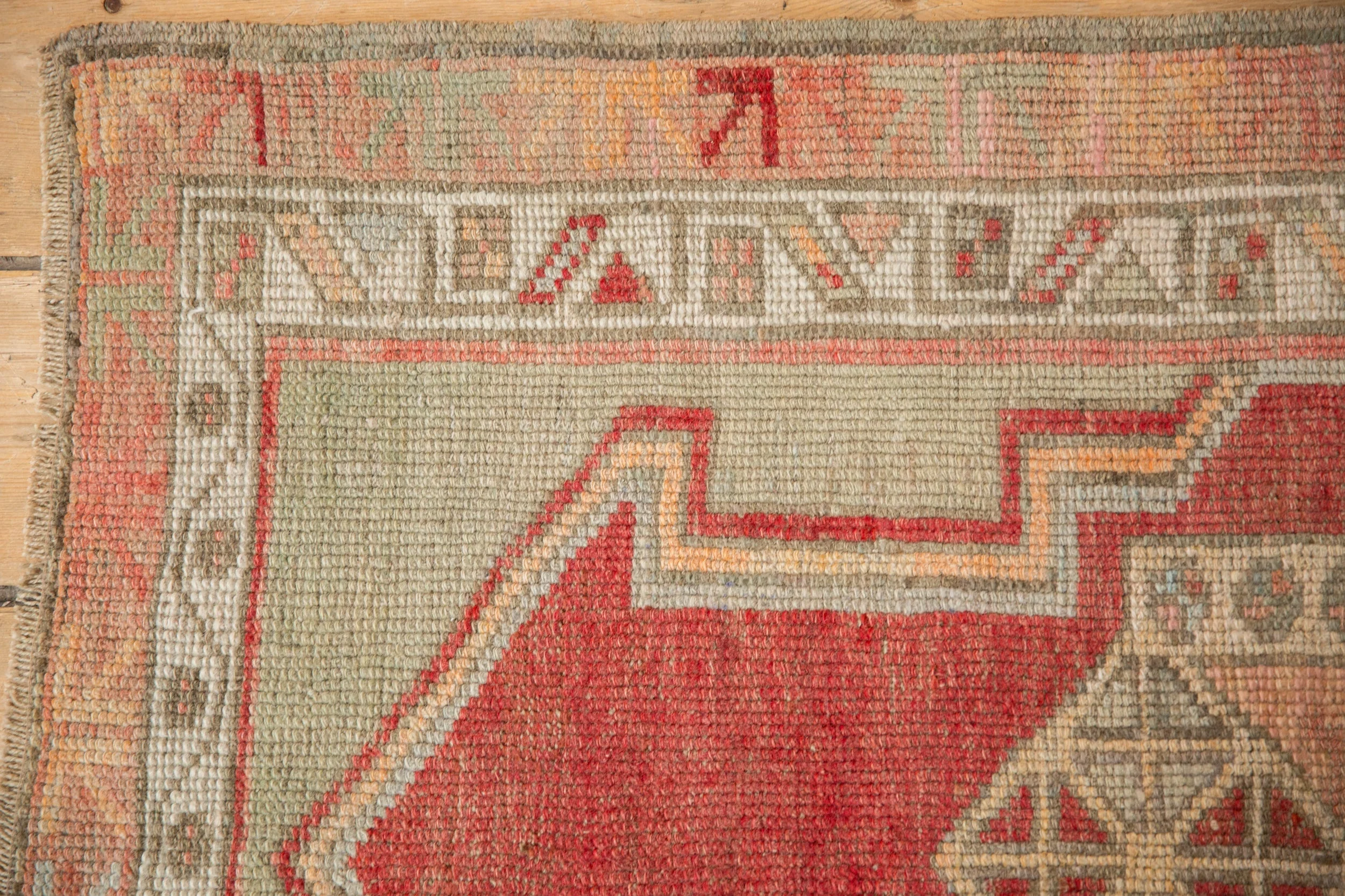 2.5x3 Vintage Distressed Oushak Square Rug - Image 3