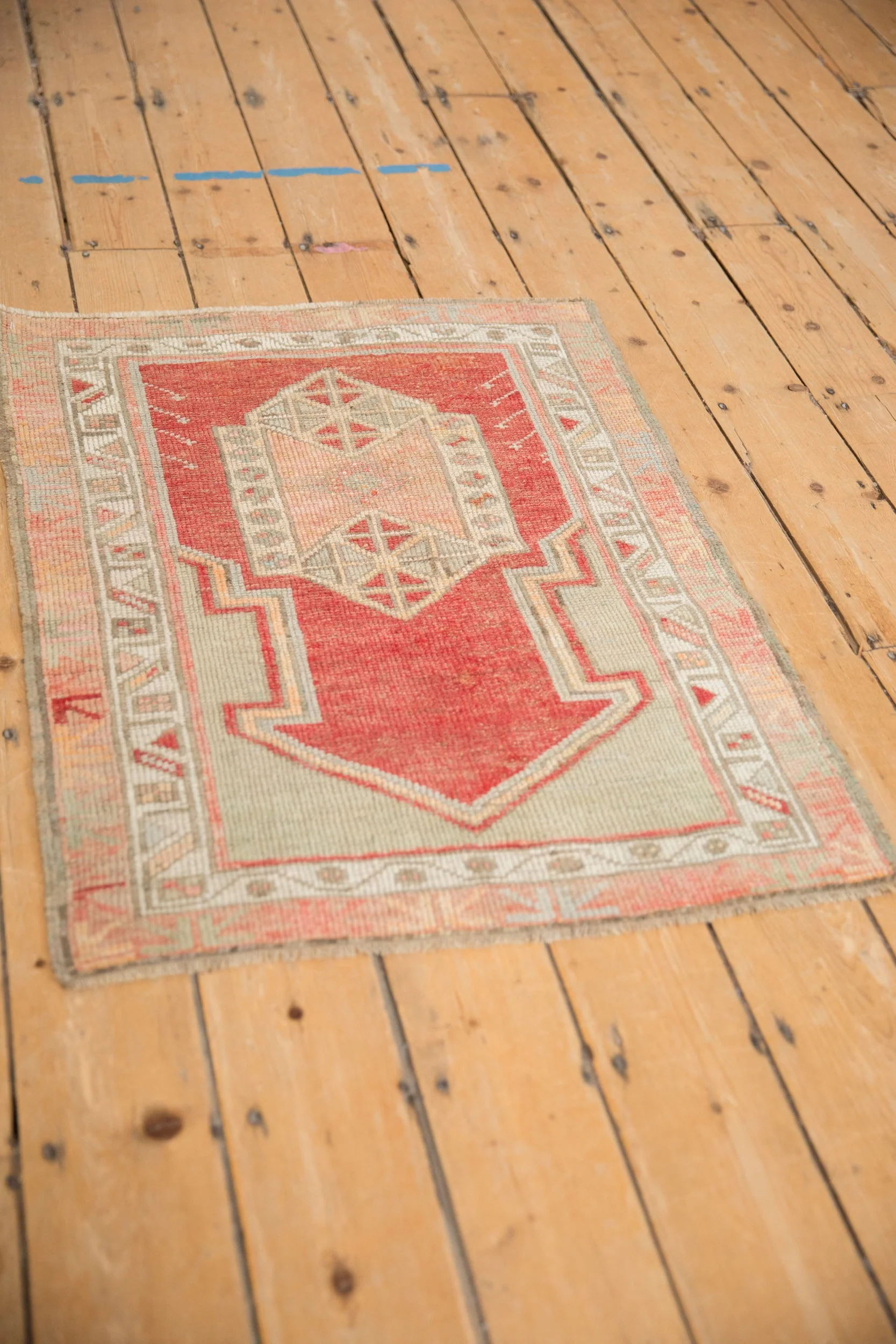 2.5x3 Vintage Distressed Oushak Square Rug - Image 4