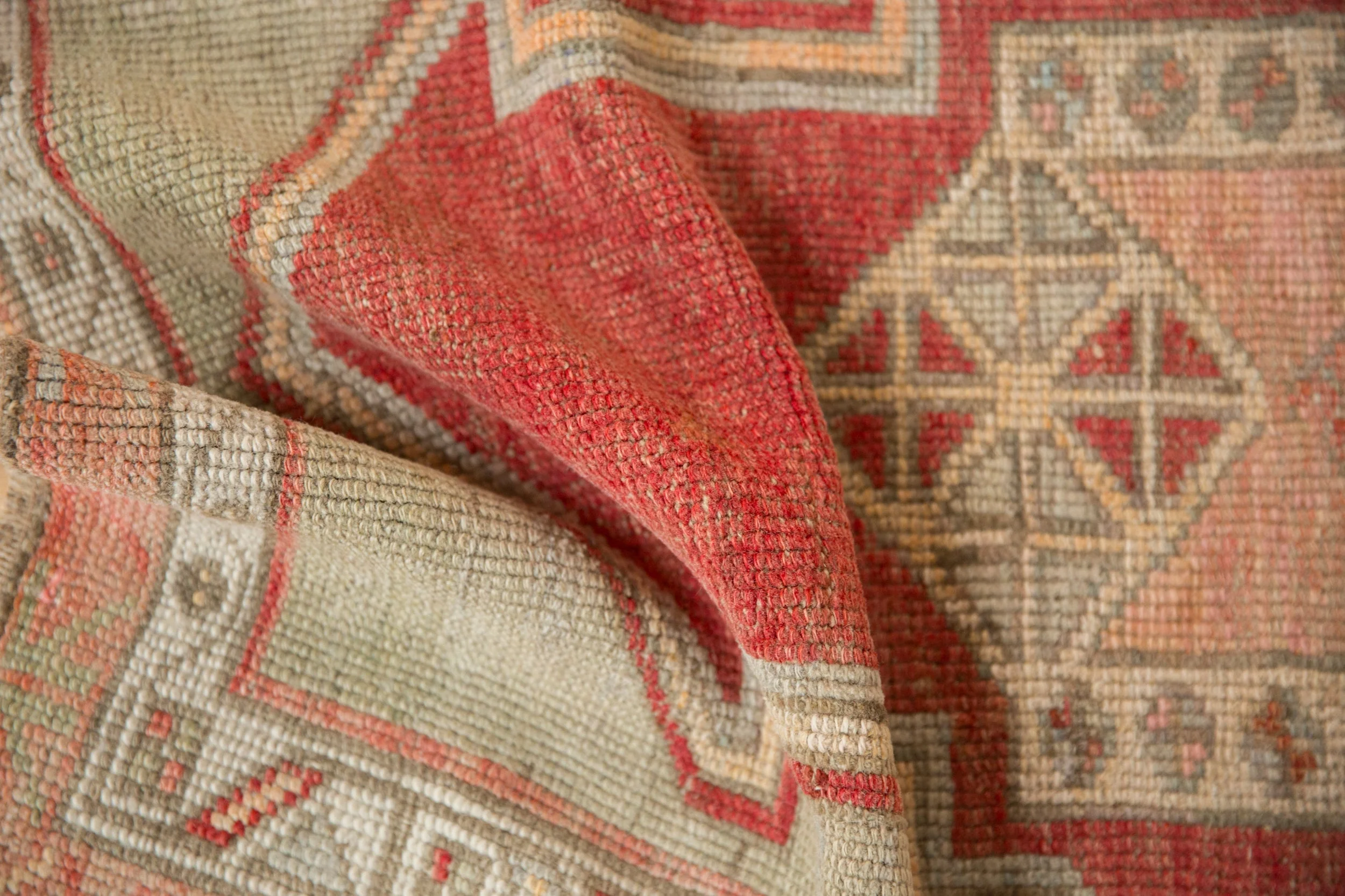 2.5x3 Vintage Distressed Oushak Square Rug - Image 7