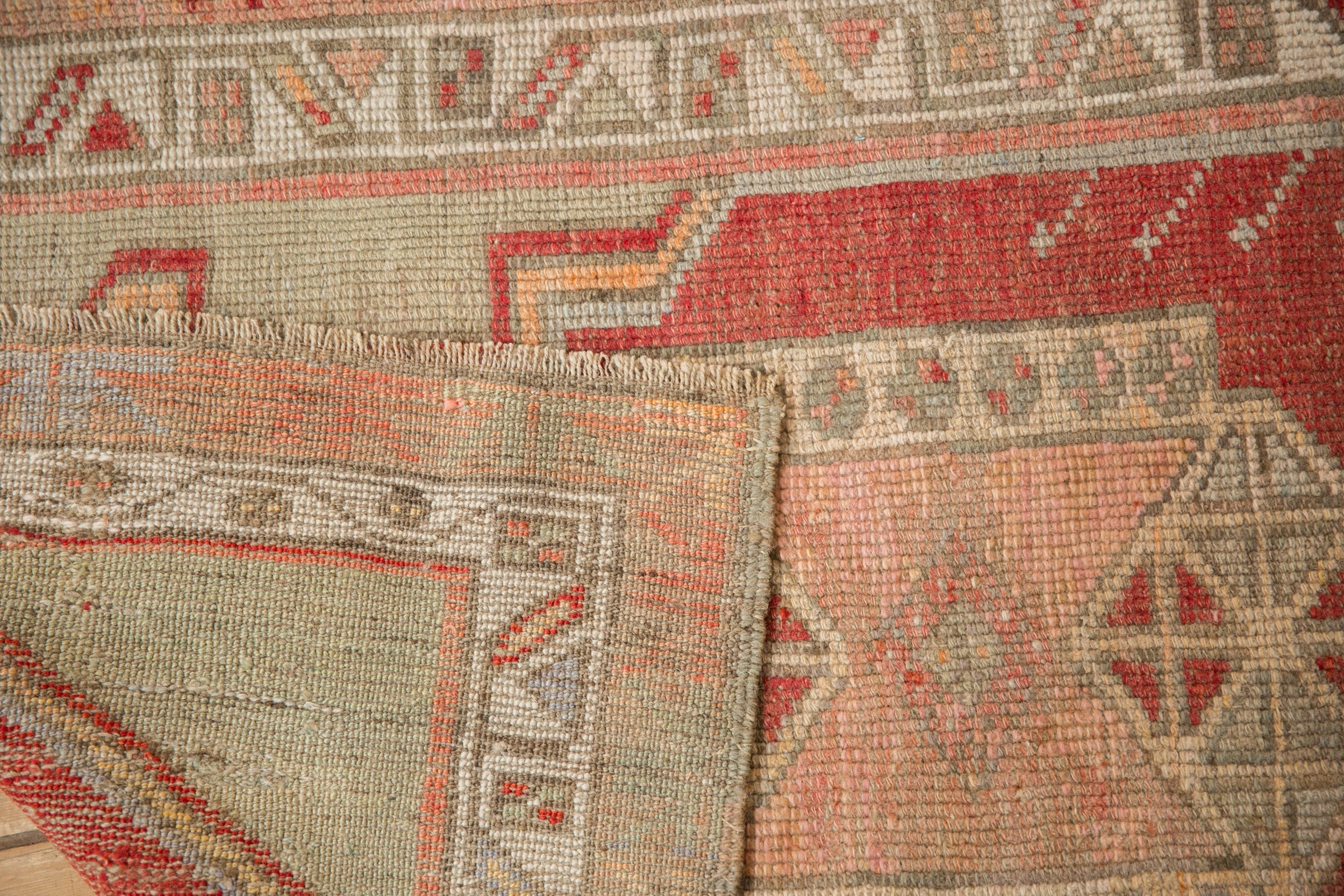 2.5x3 Vintage Distressed Oushak Square Rug - Image 8