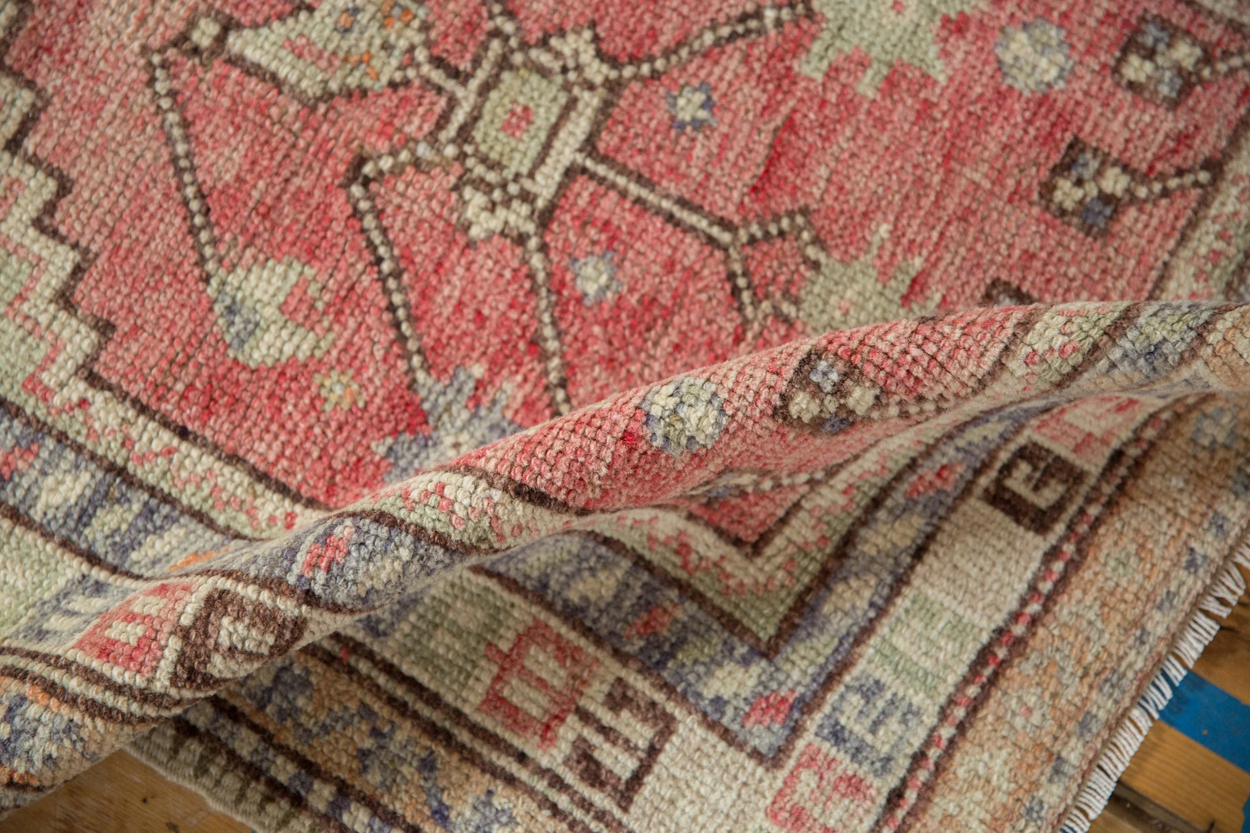2.5x3 Vintage Distressed Oushak Square Rug - Image 7