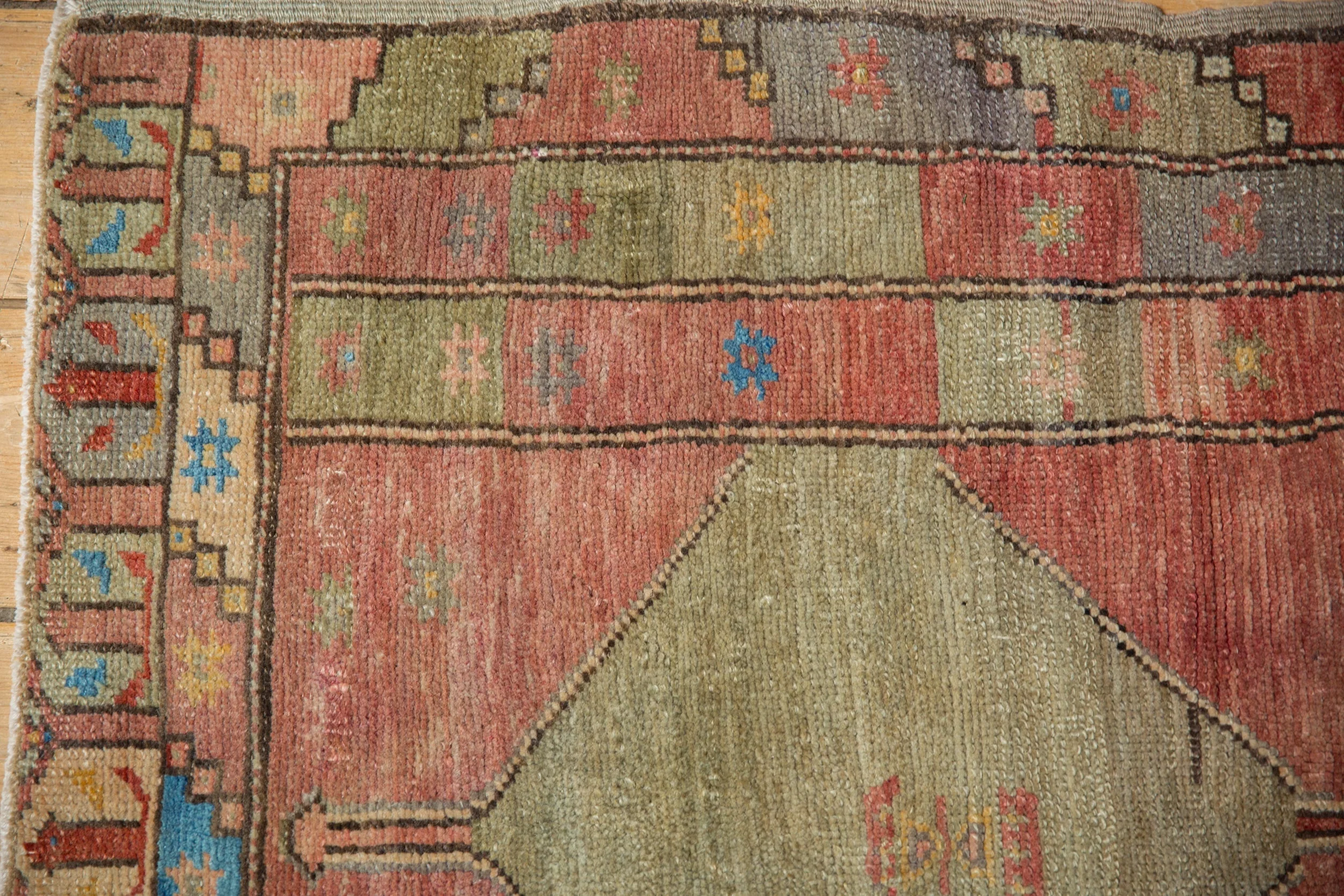 2.5x3 Vintage Distressed Oushak Square Rug - Image 3
