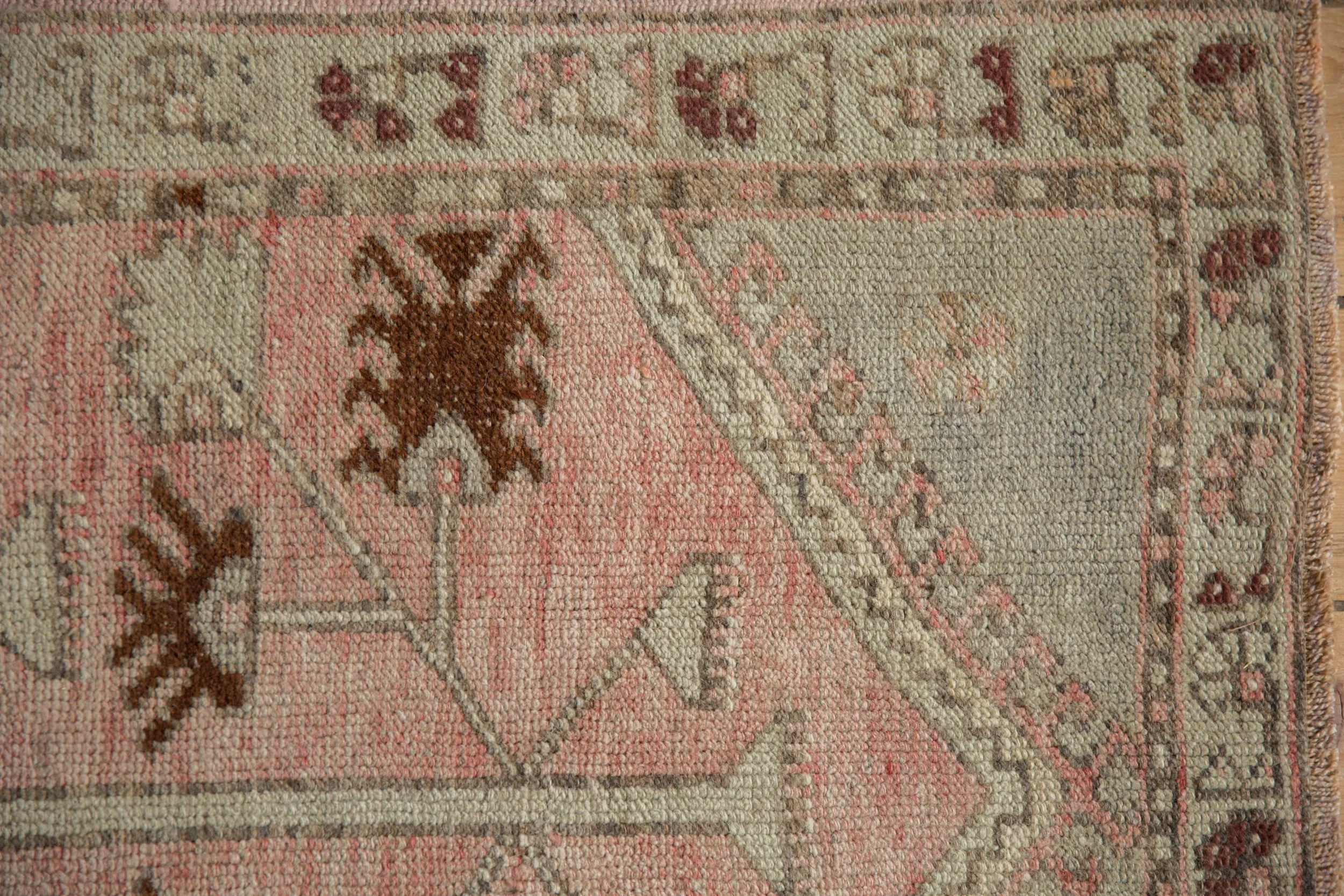 2.5x3 Vintage Distressed Oushak Square Rug - Image 3