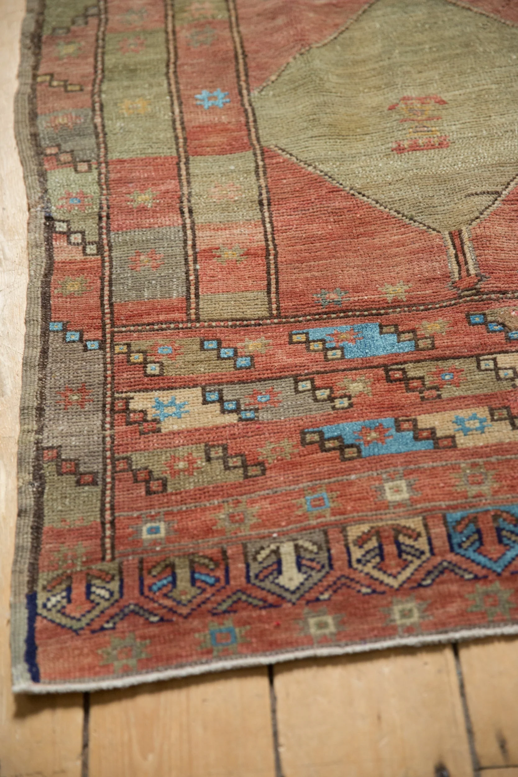 2.5x3 Vintage Distressed Oushak Square Rug - Image 5