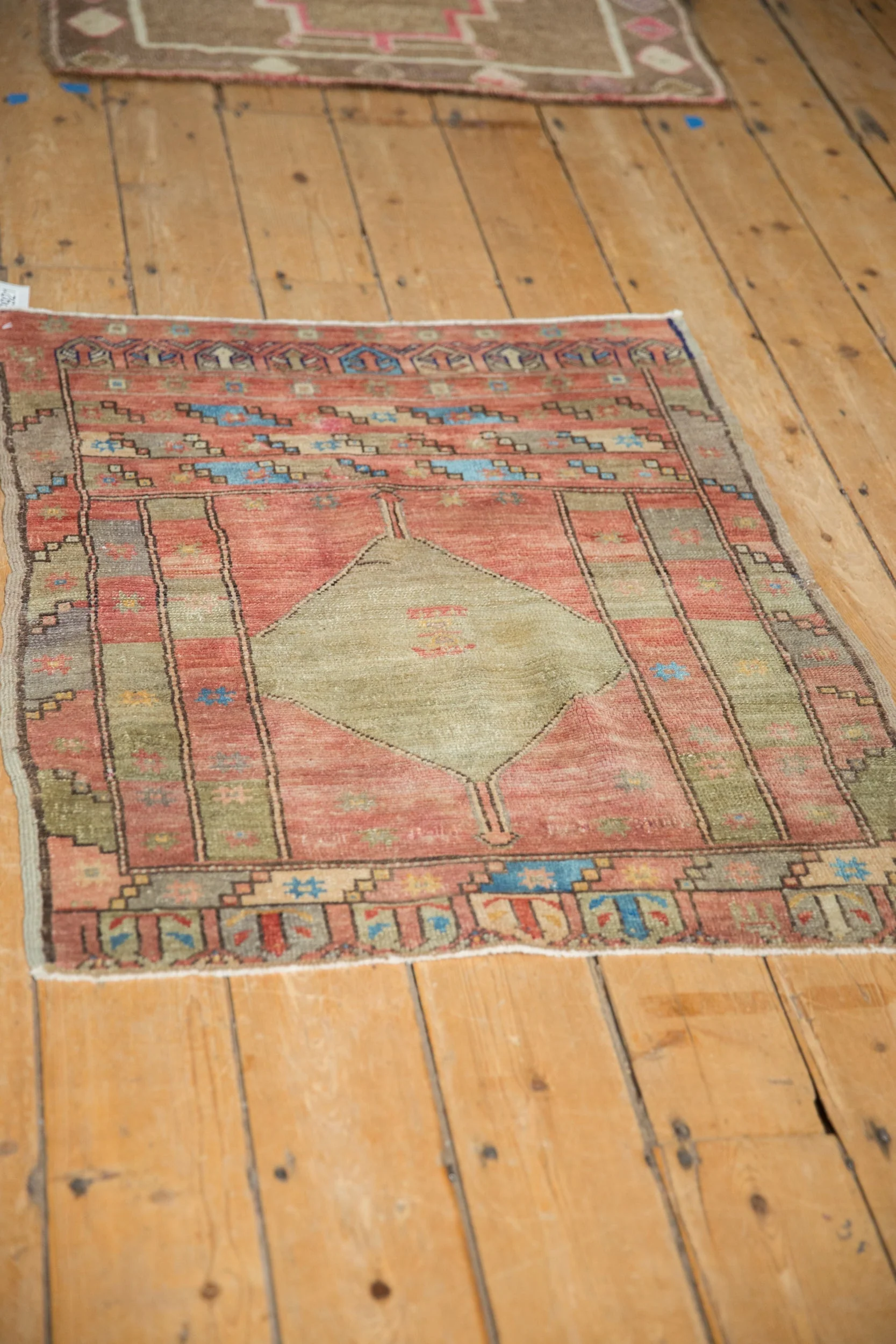 2.5x3 Vintage Distressed Oushak Square Rug - Image 6