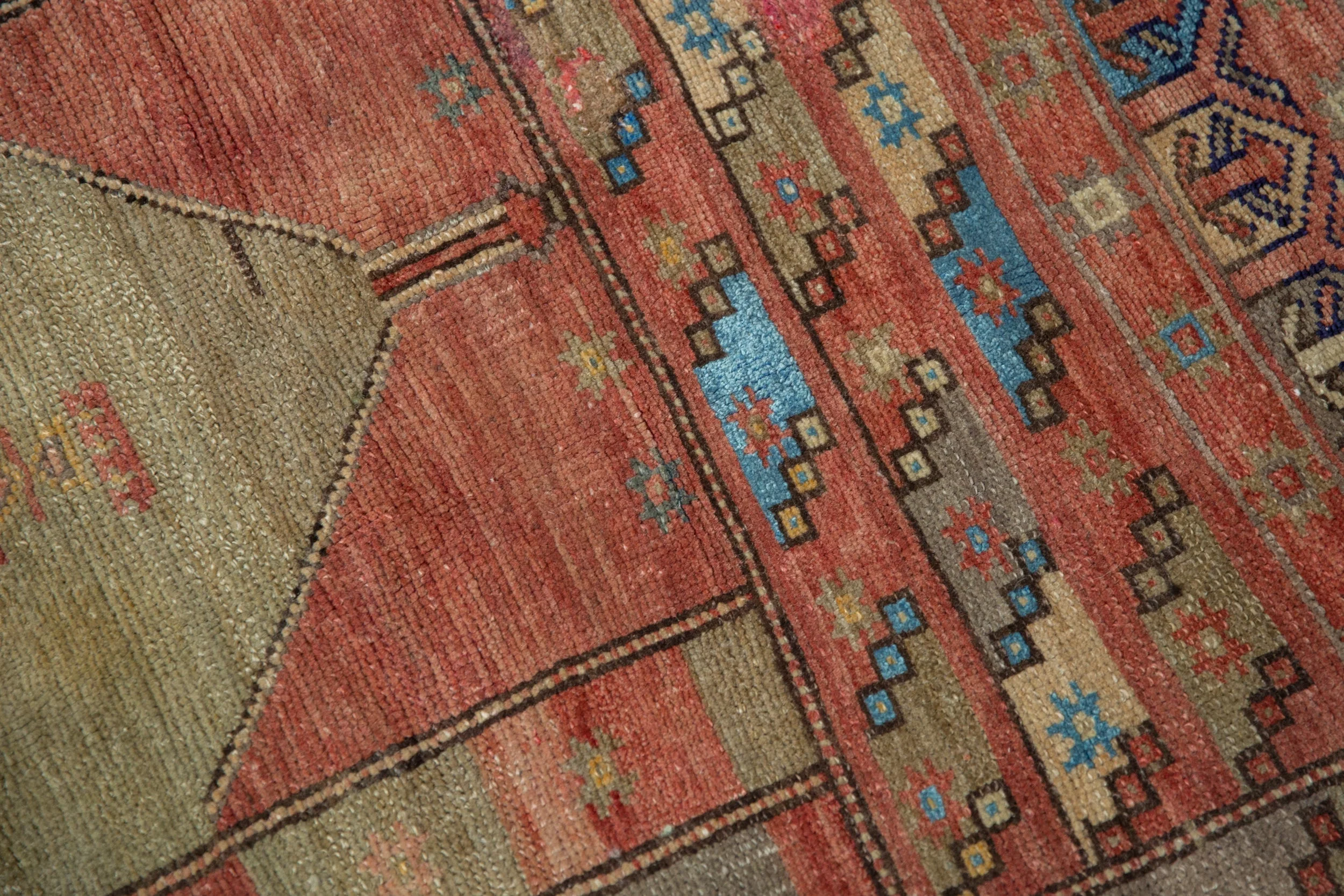 2.5x3 Vintage Distressed Oushak Square Rug - Image 8