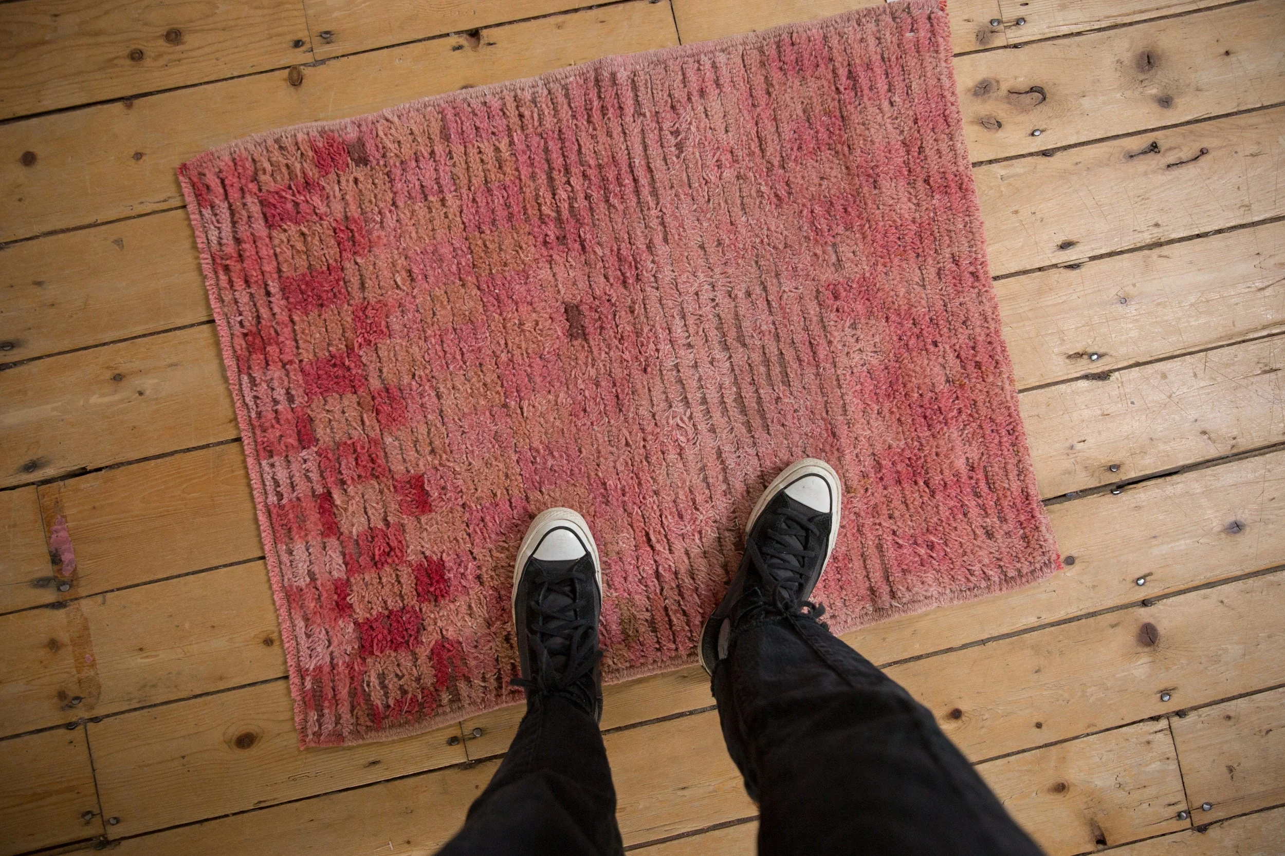 2.5x3 Vintage Distressed Tulu Square Rug - Image 2