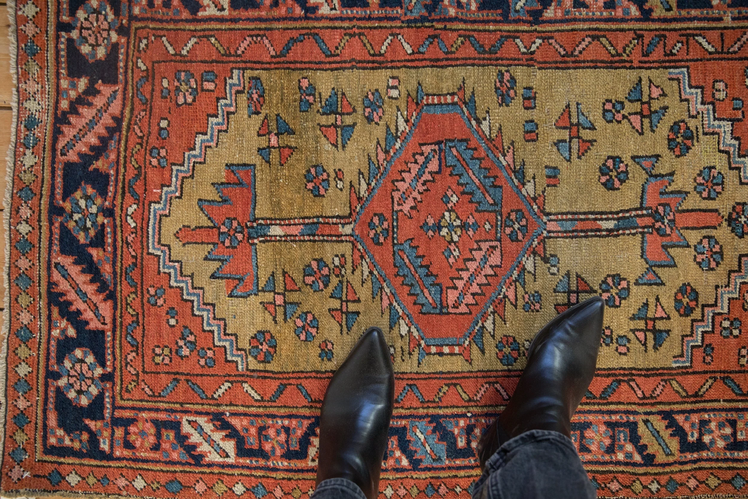 2.5x4.5 Antique Heriz Rug - Image 2
