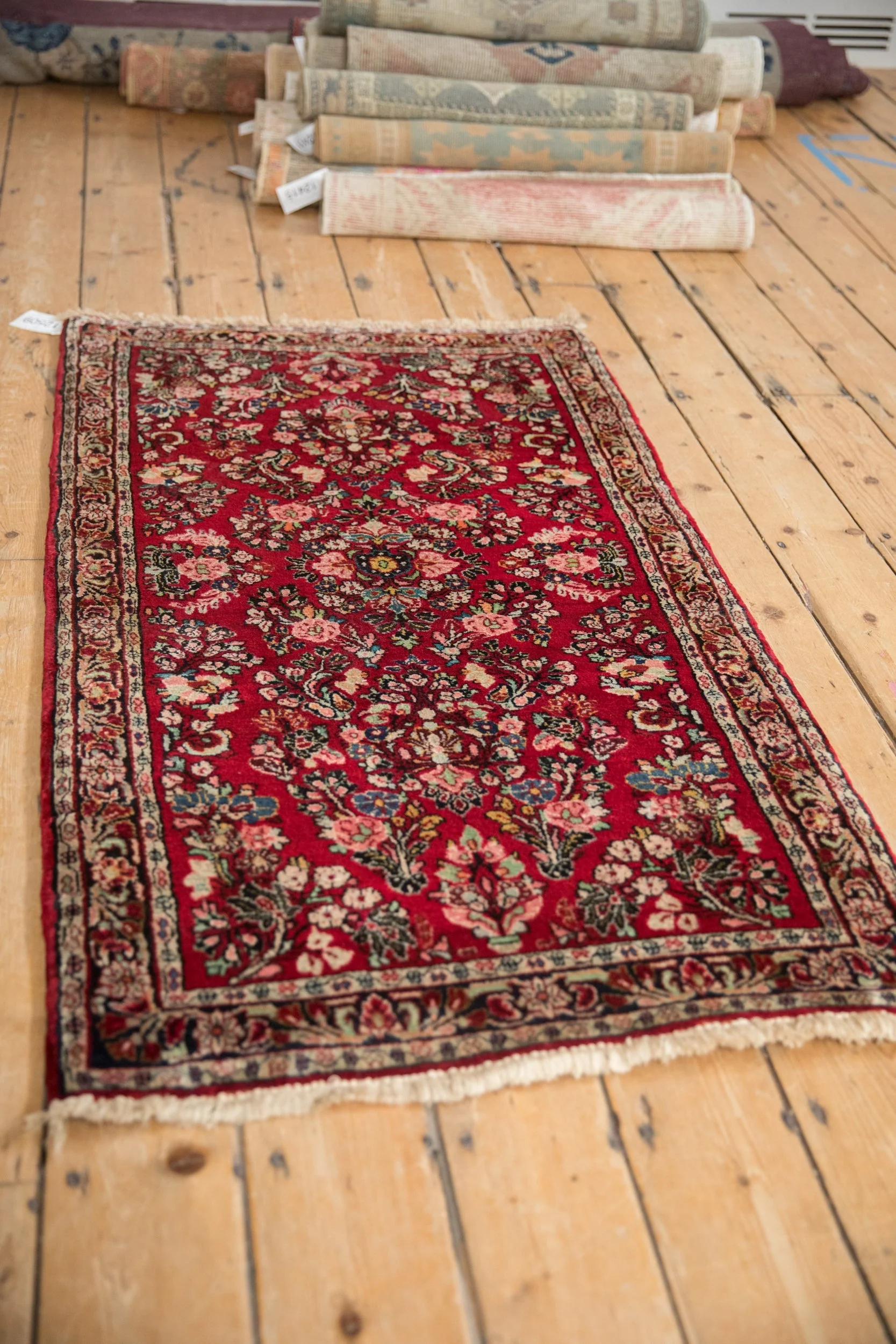 2.5x4.5 Vintage American Sarouk Rug - Image 4