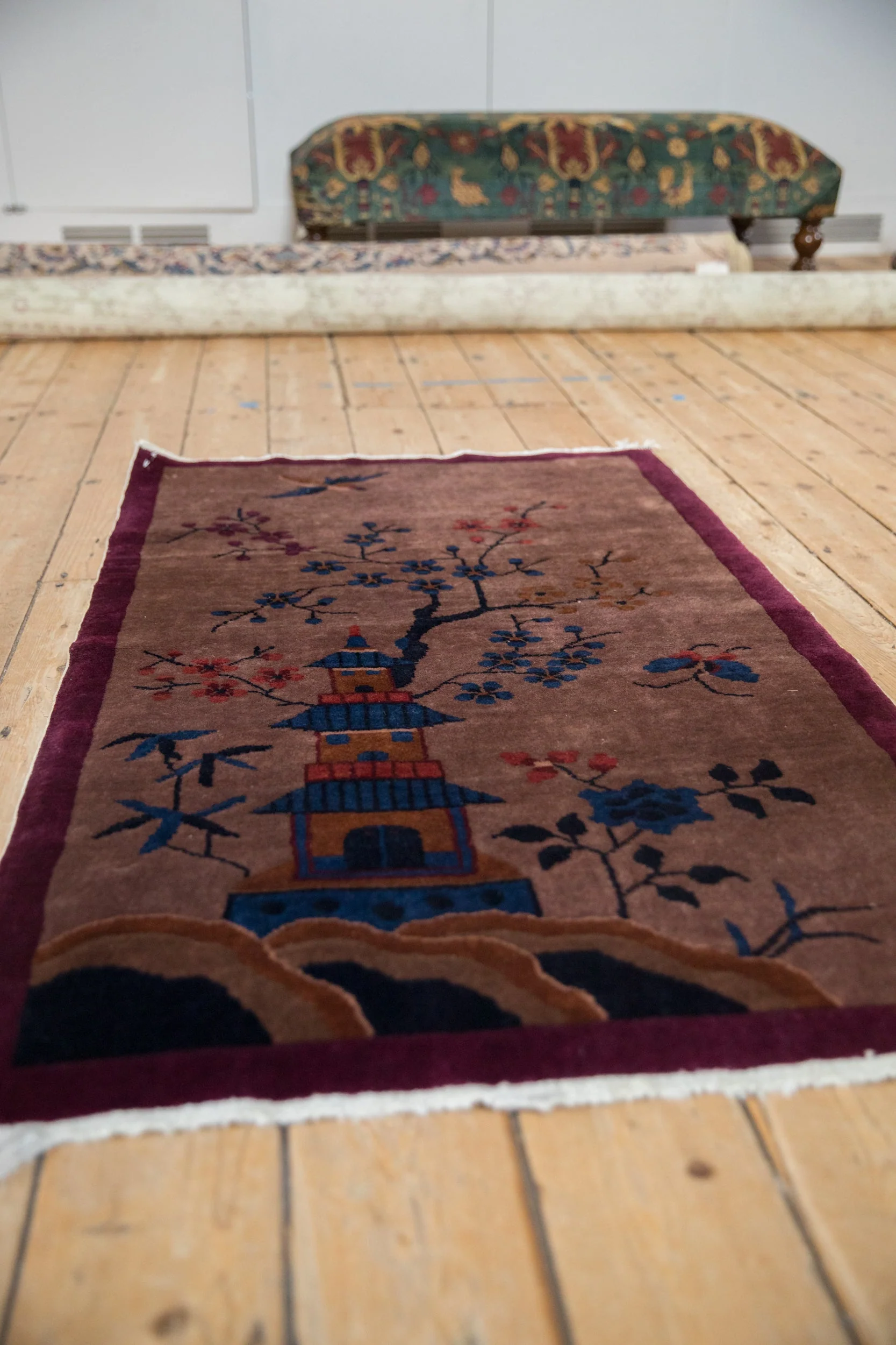 2.5x4.5 Vintage Art Deco Rug - Image 4
