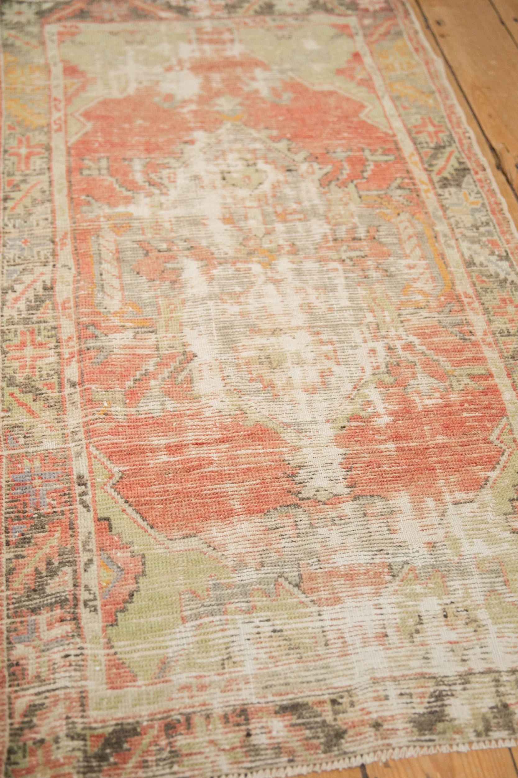 2.5x4.5 Vintage Distressed Oushak Rug - Image 5