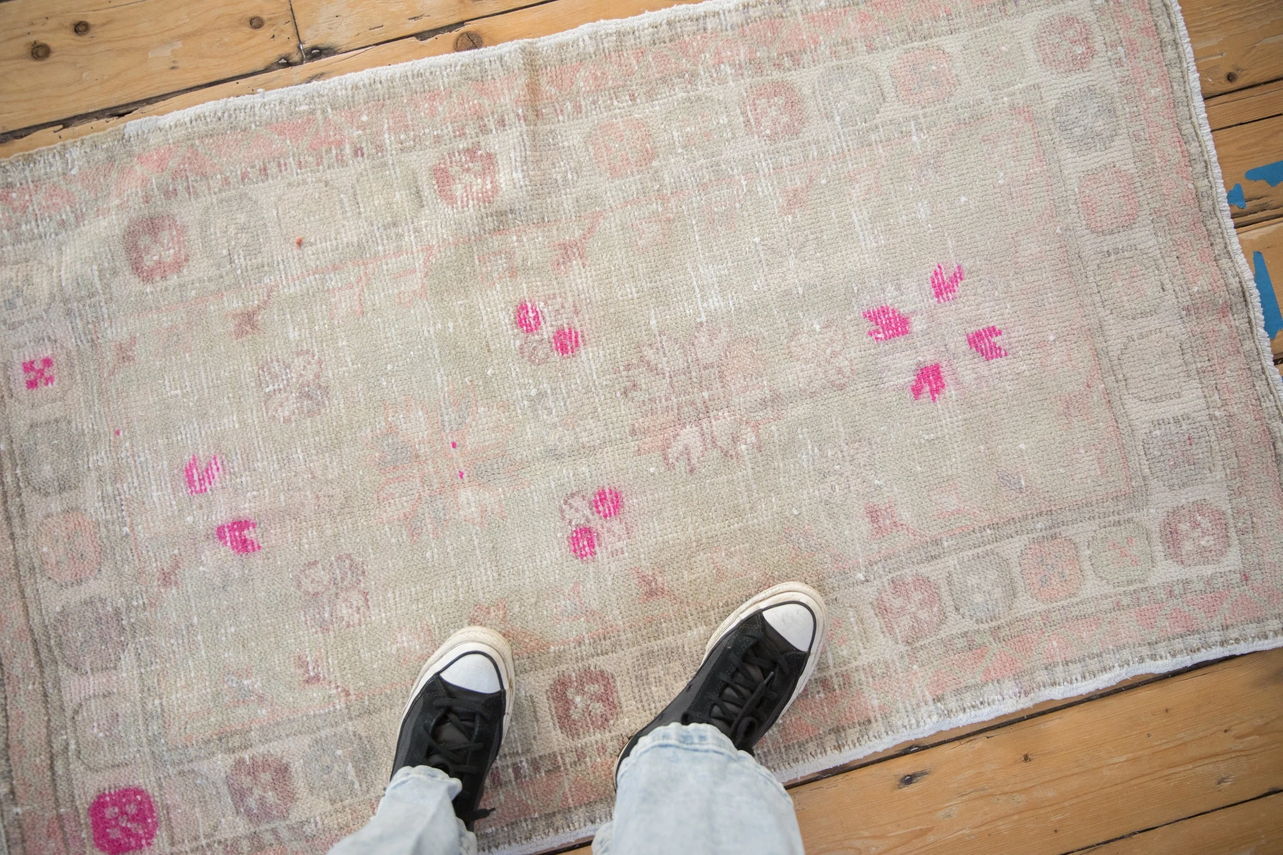 2.5x4.5 Vintage Distressed Oushak Rug - Image 2