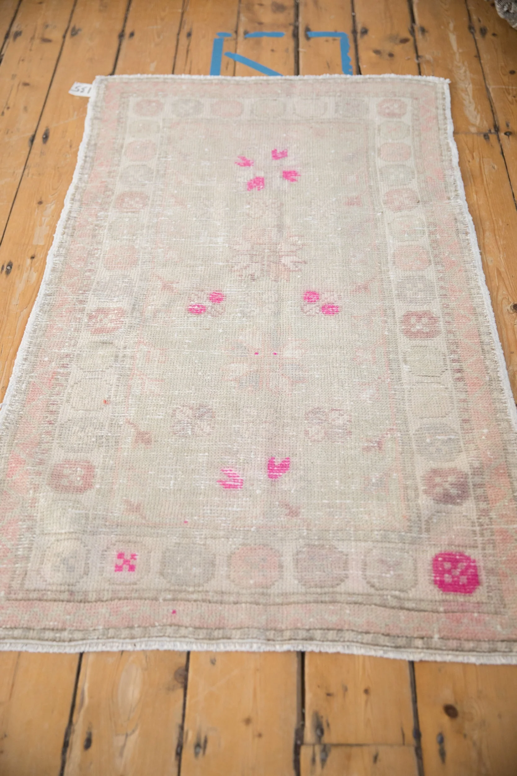 2.5x4.5 Vintage Distressed Oushak Rug - Image 6