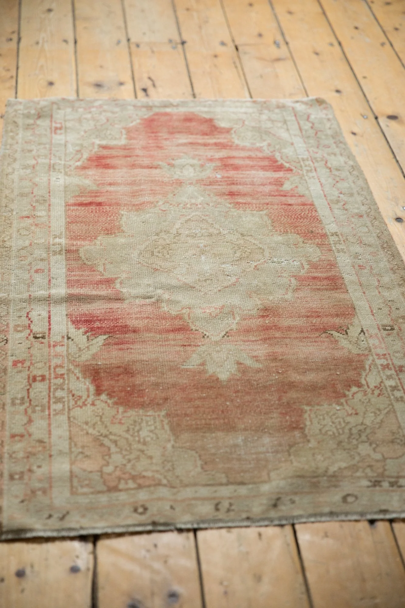 2.5x4.5 Vintage Distressed Oushak Rug - Image 3