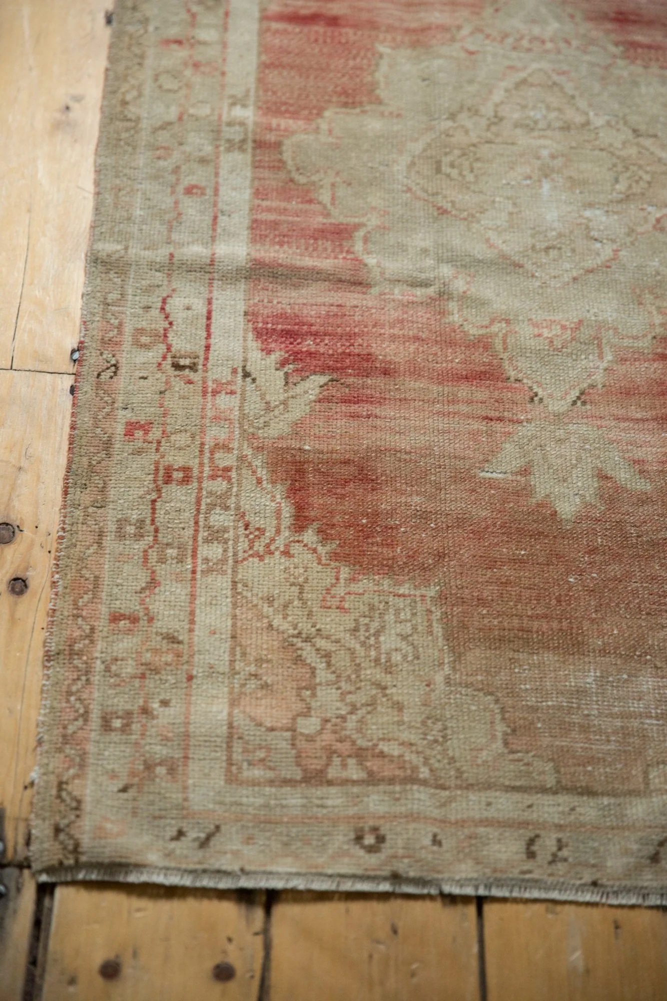 2.5x4.5 Vintage Distressed Oushak Rug - Image 4