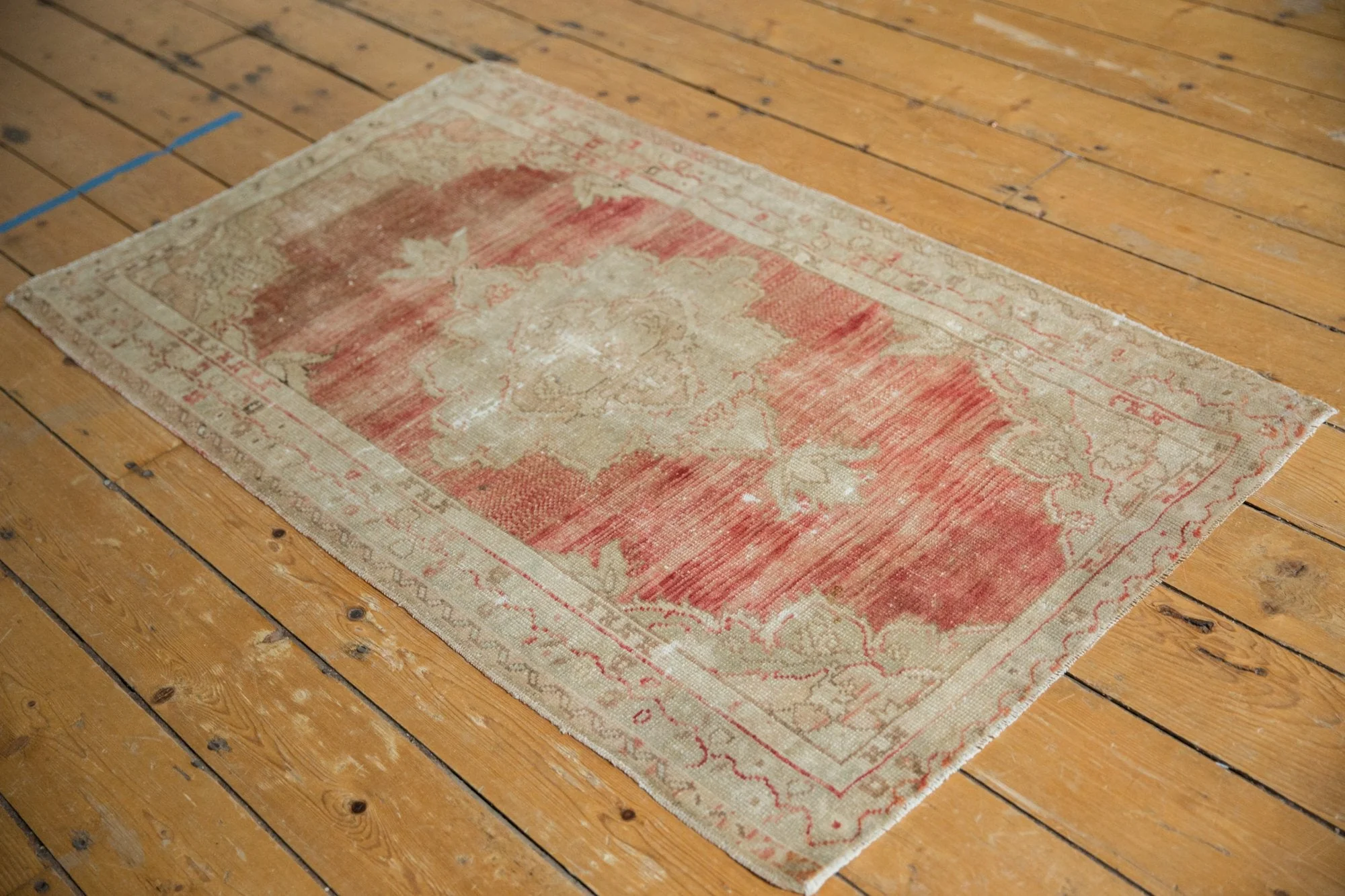 2.5x4.5 Vintage Distressed Oushak Rug - Image 6