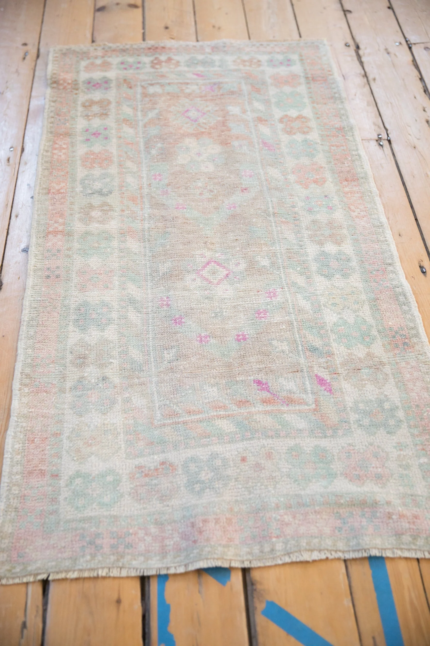 2.5x4.5 Vintage Distressed Oushak Rug - Image 6