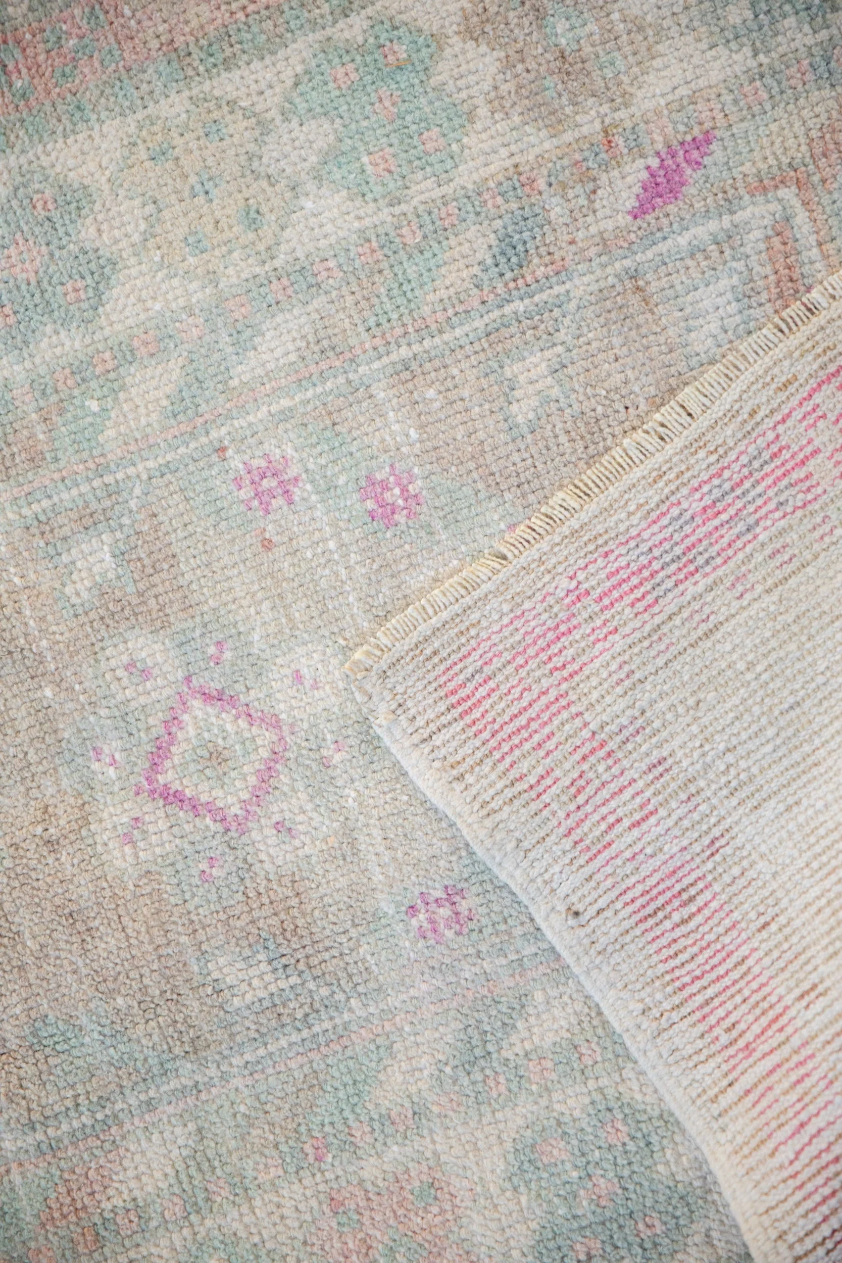 2.5x4.5 Vintage Distressed Oushak Rug - Image 8