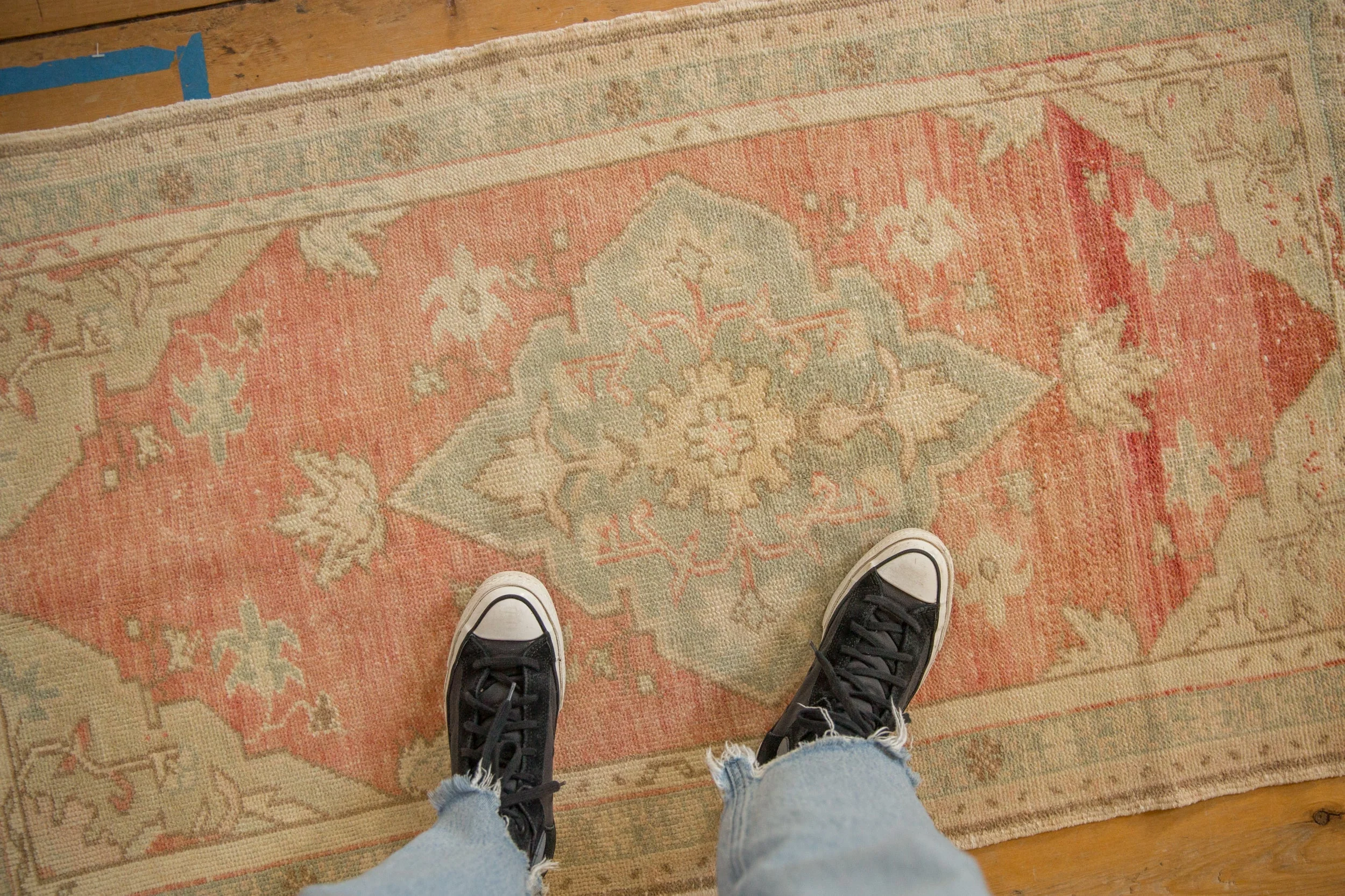 2.5x4.5 Vintage Distressed Oushak Rug - Image 2