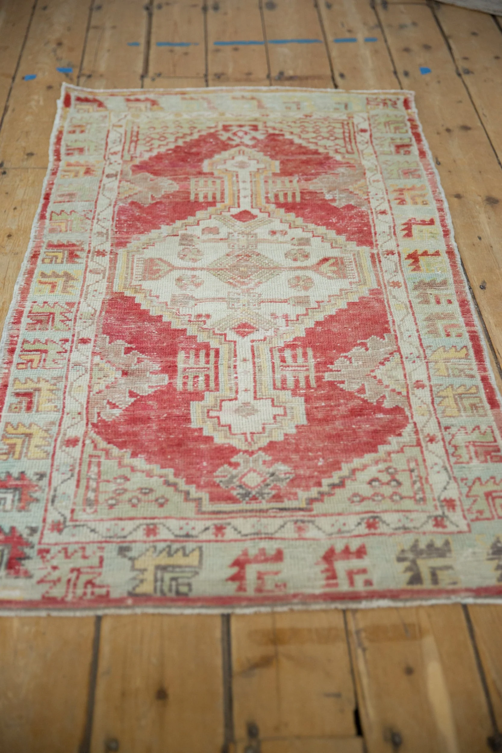 2.5x4.5 Vintage Distressed Oushak Rug - Image 4