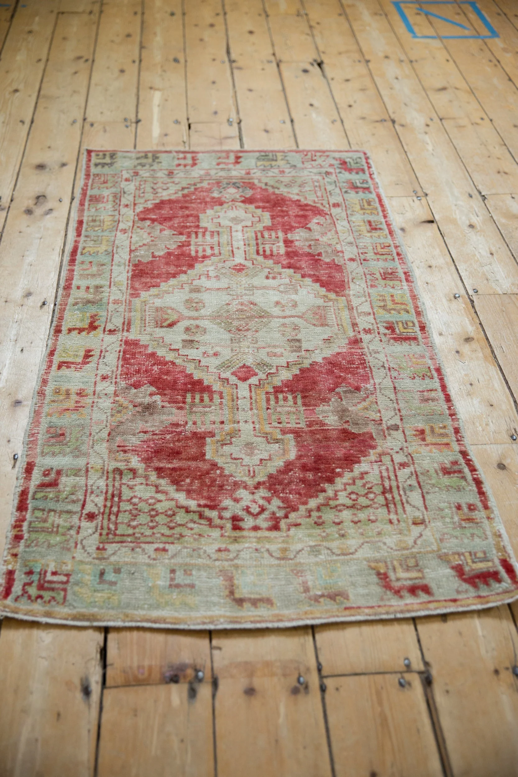 2.5x4.5 Vintage Distressed Oushak Rug - Image 5