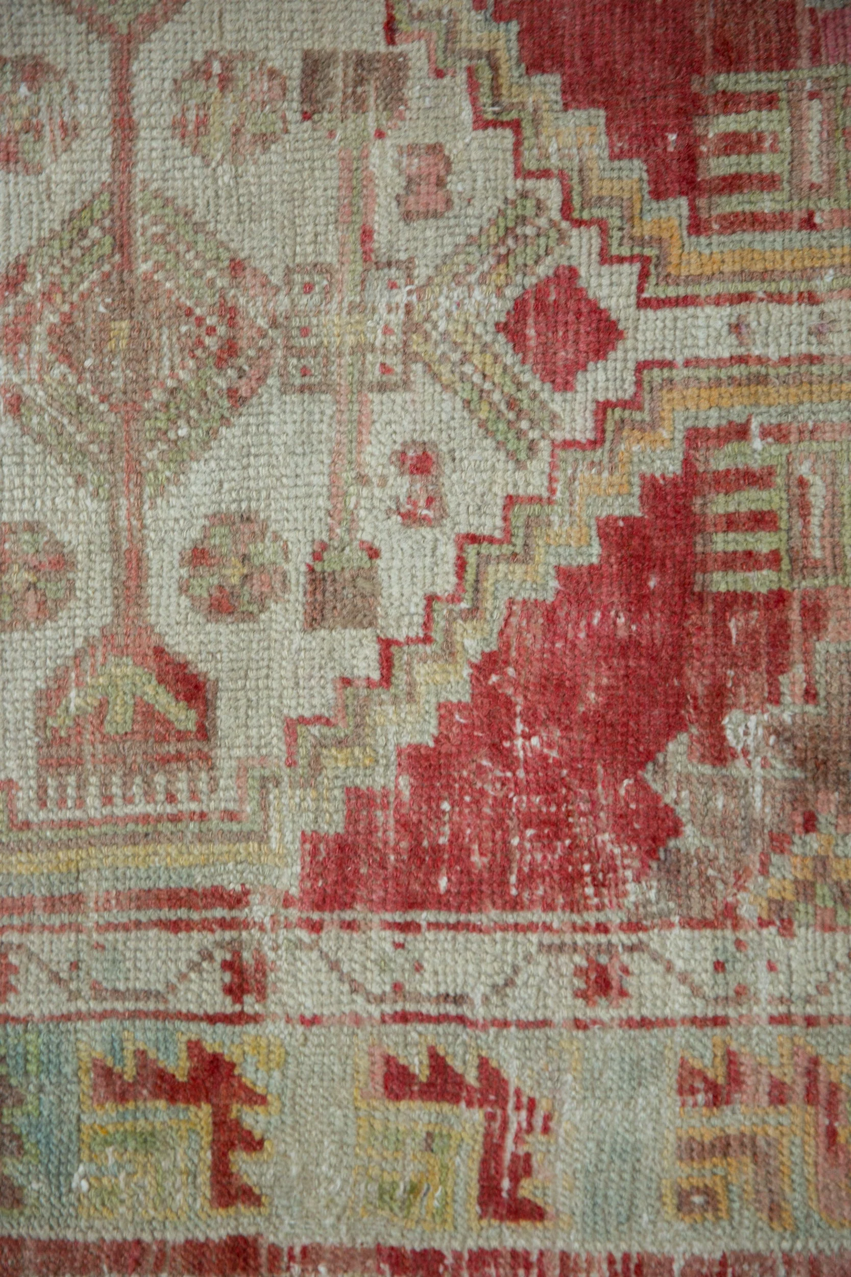2.5x4.5 Vintage Distressed Oushak Rug - Image 7