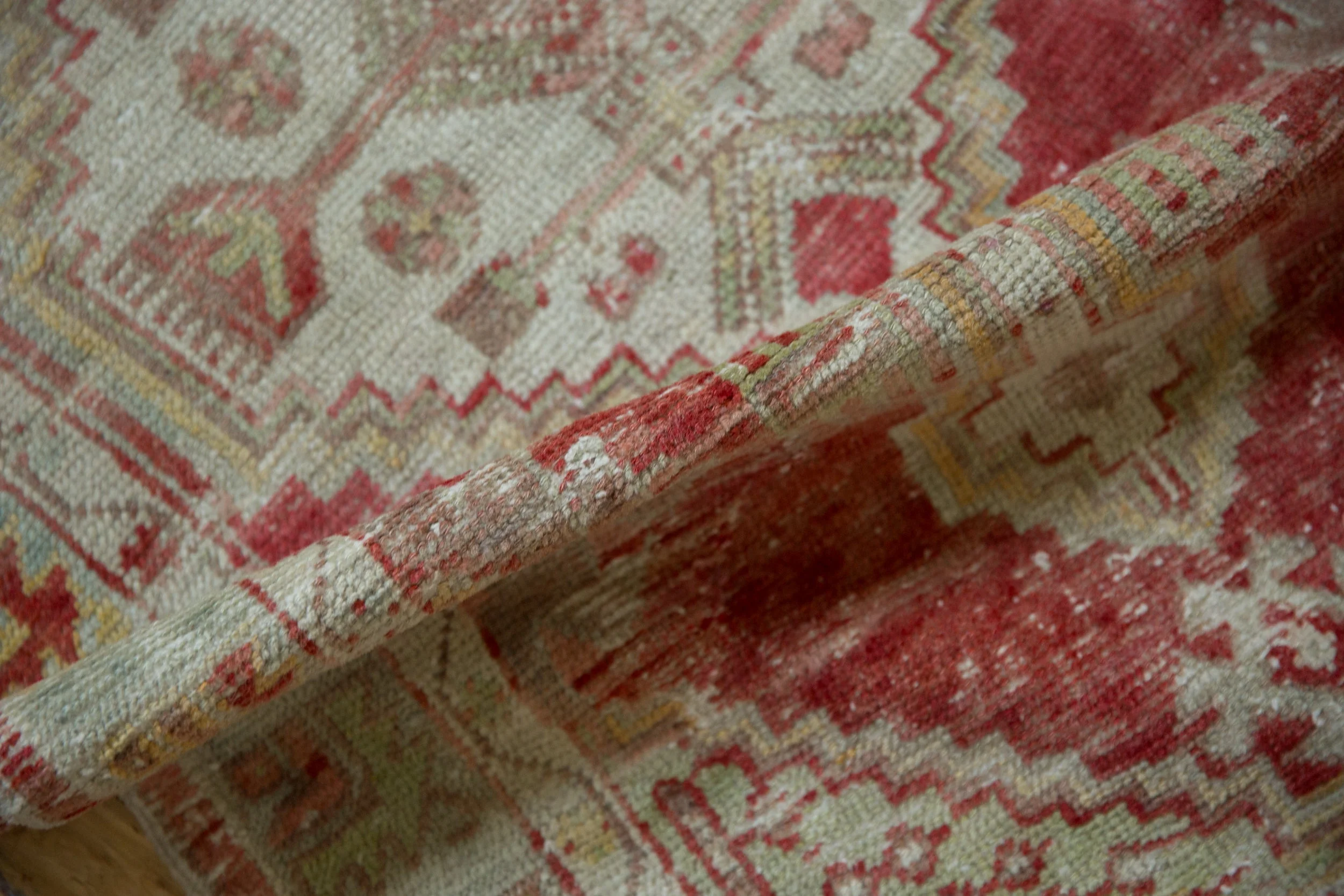 2.5x4.5 Vintage Distressed Oushak Rug - Image 8