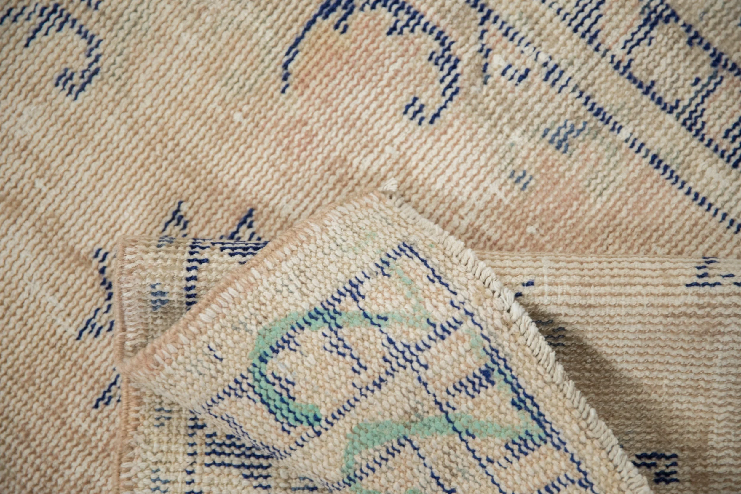 2.5x4.5 Vintage Distressed Oushak Rug - Image 9