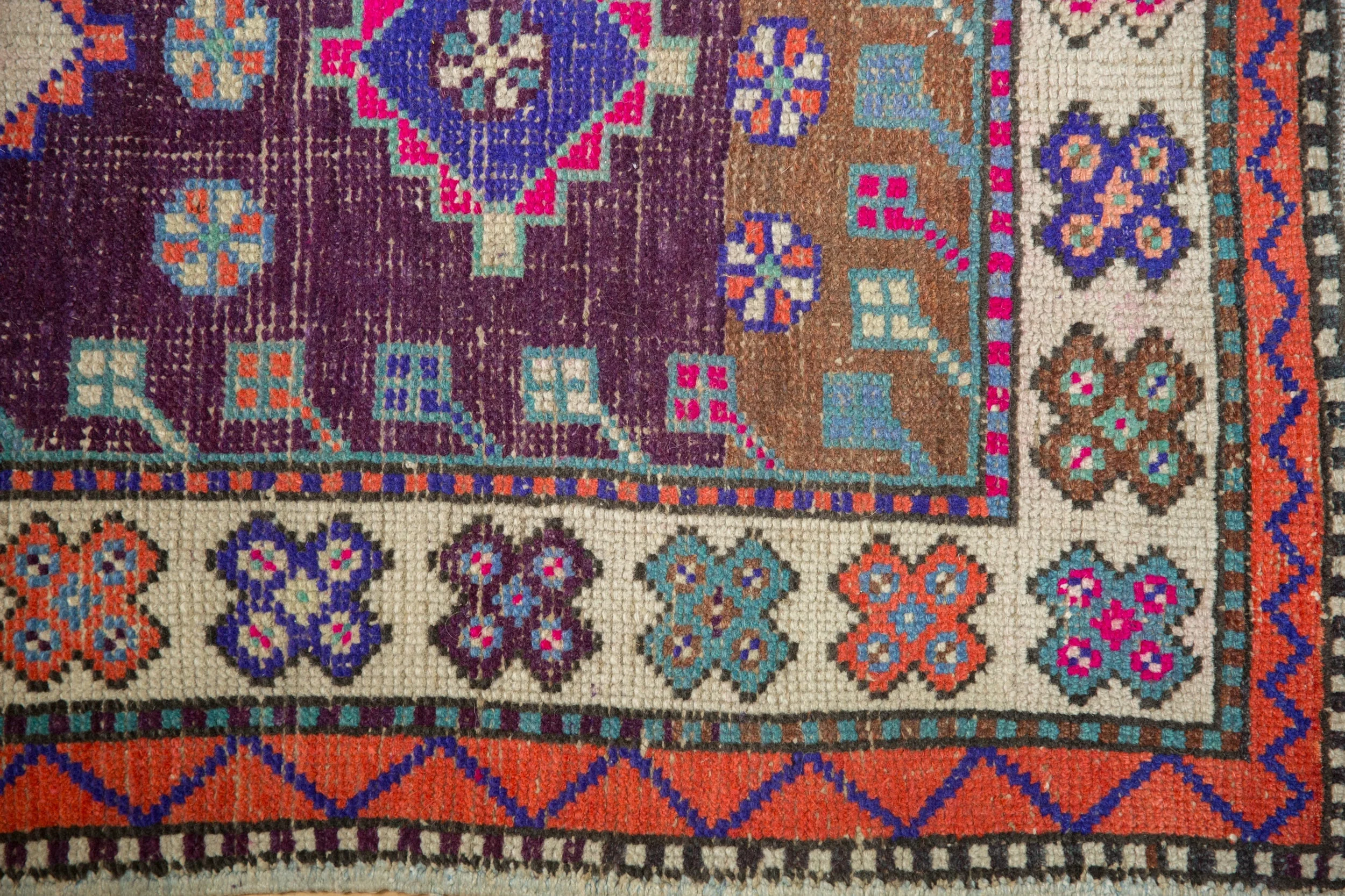 2.5x4.5 Vintage Distressed Oushak Rug - Image 6