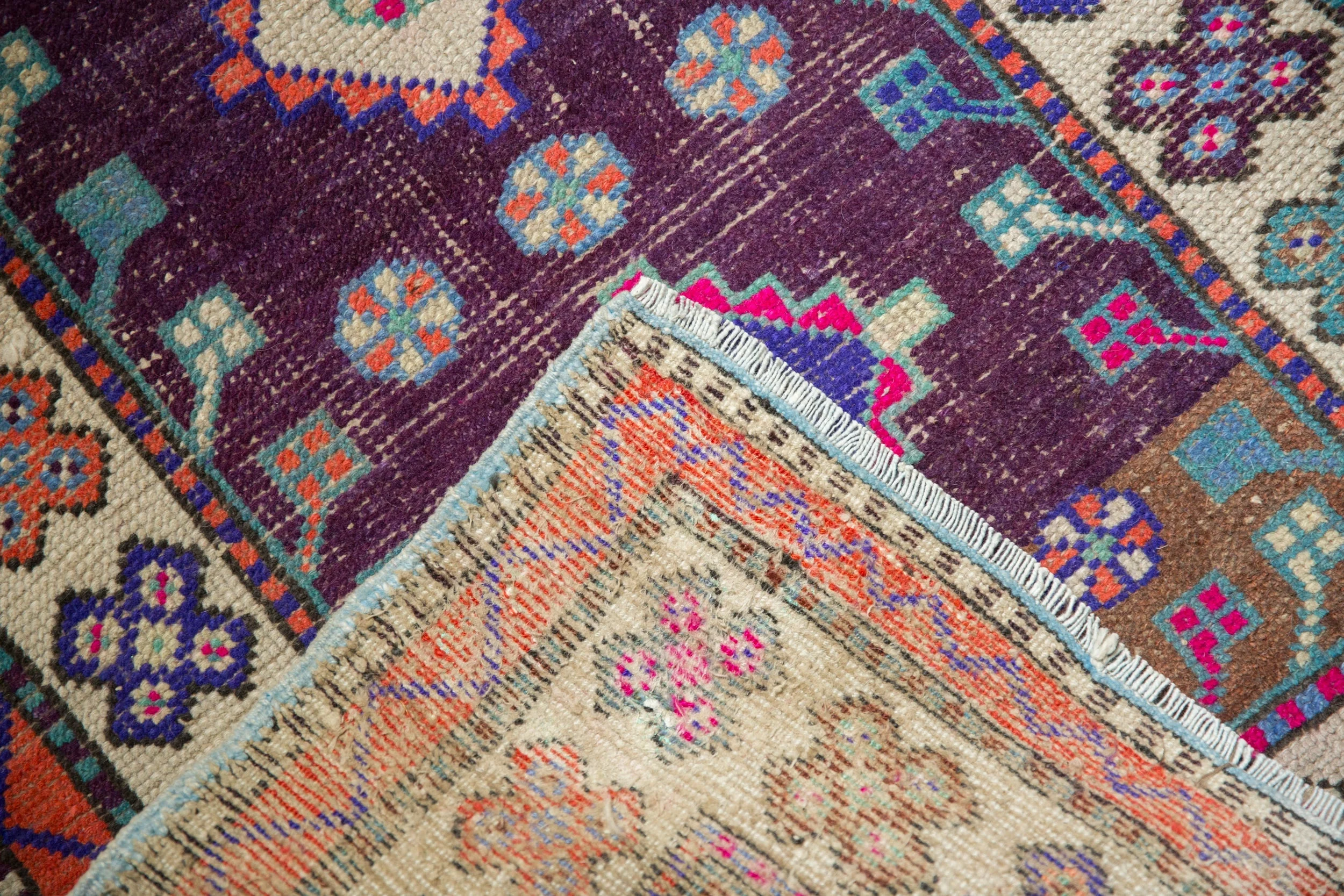 2.5x4.5 Vintage Distressed Oushak Rug - Image 9