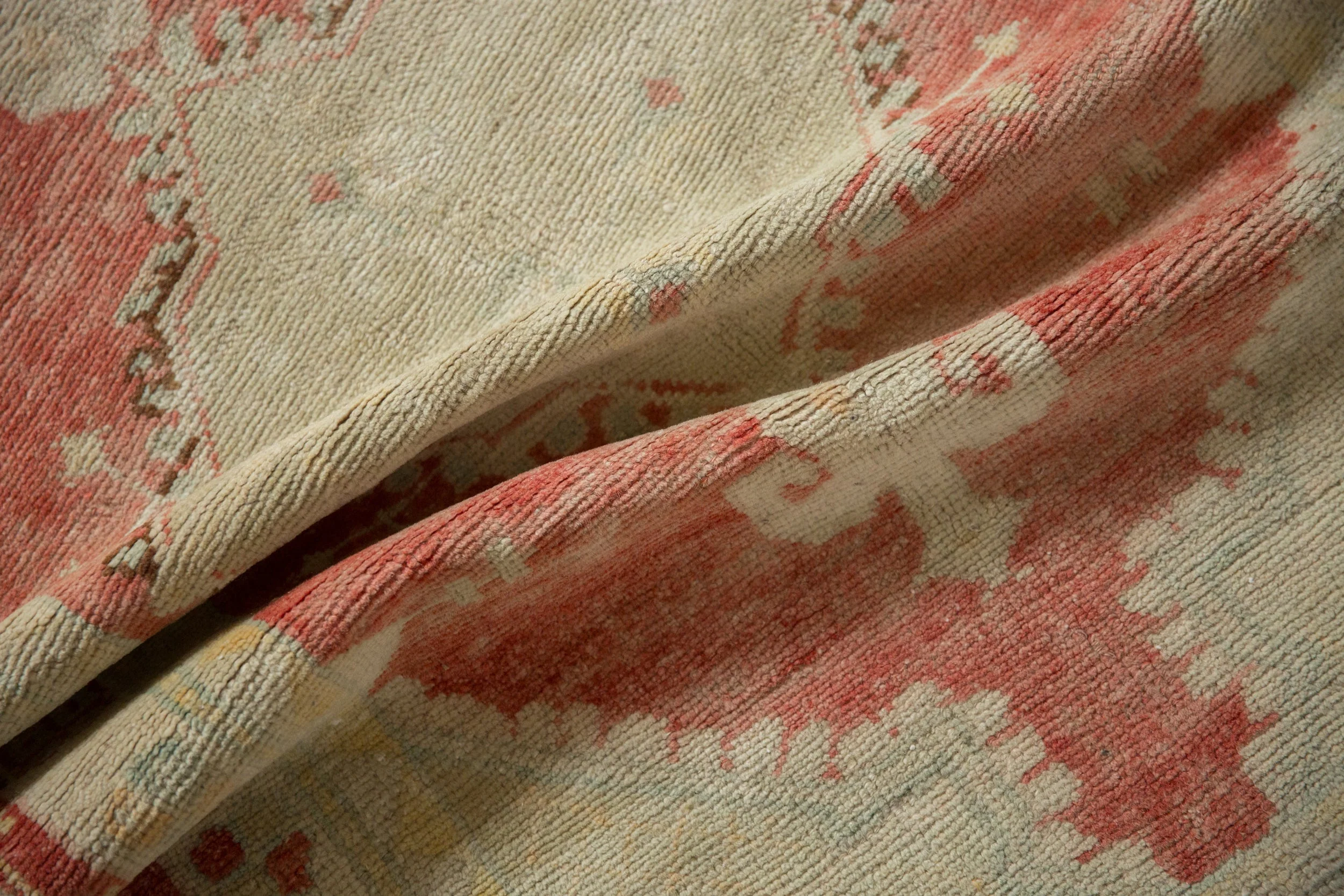 2.5x4.5 Vintage Distressed Oushak Rug - Image 9