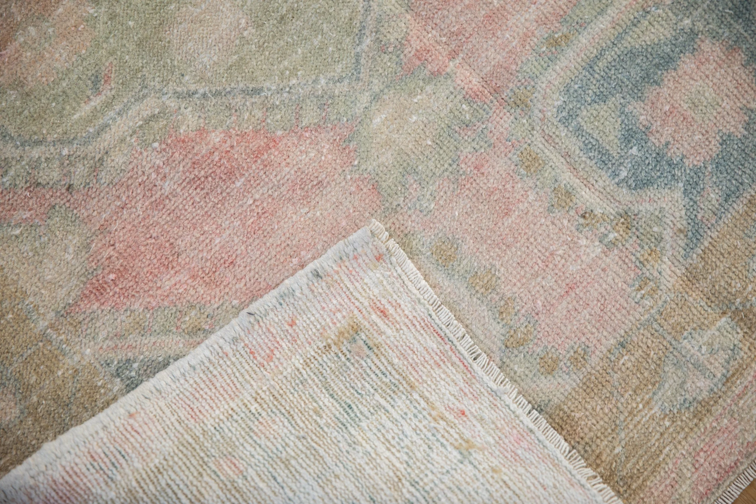 2.5x4.5 Vintage Distressed Oushak Rug - Image 9