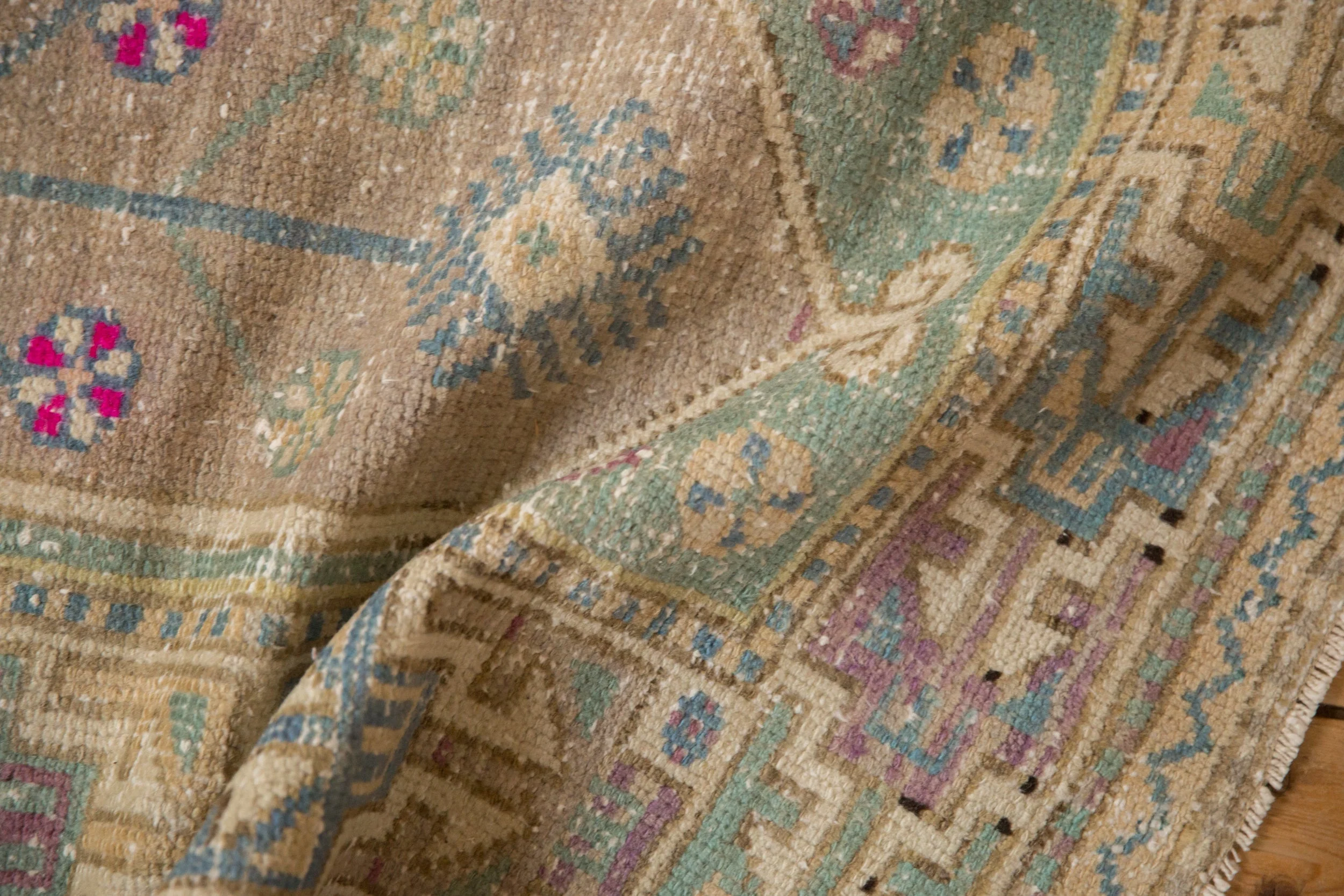2.5x4.5 Vintage Distressed Oushak Rug - Image 9
