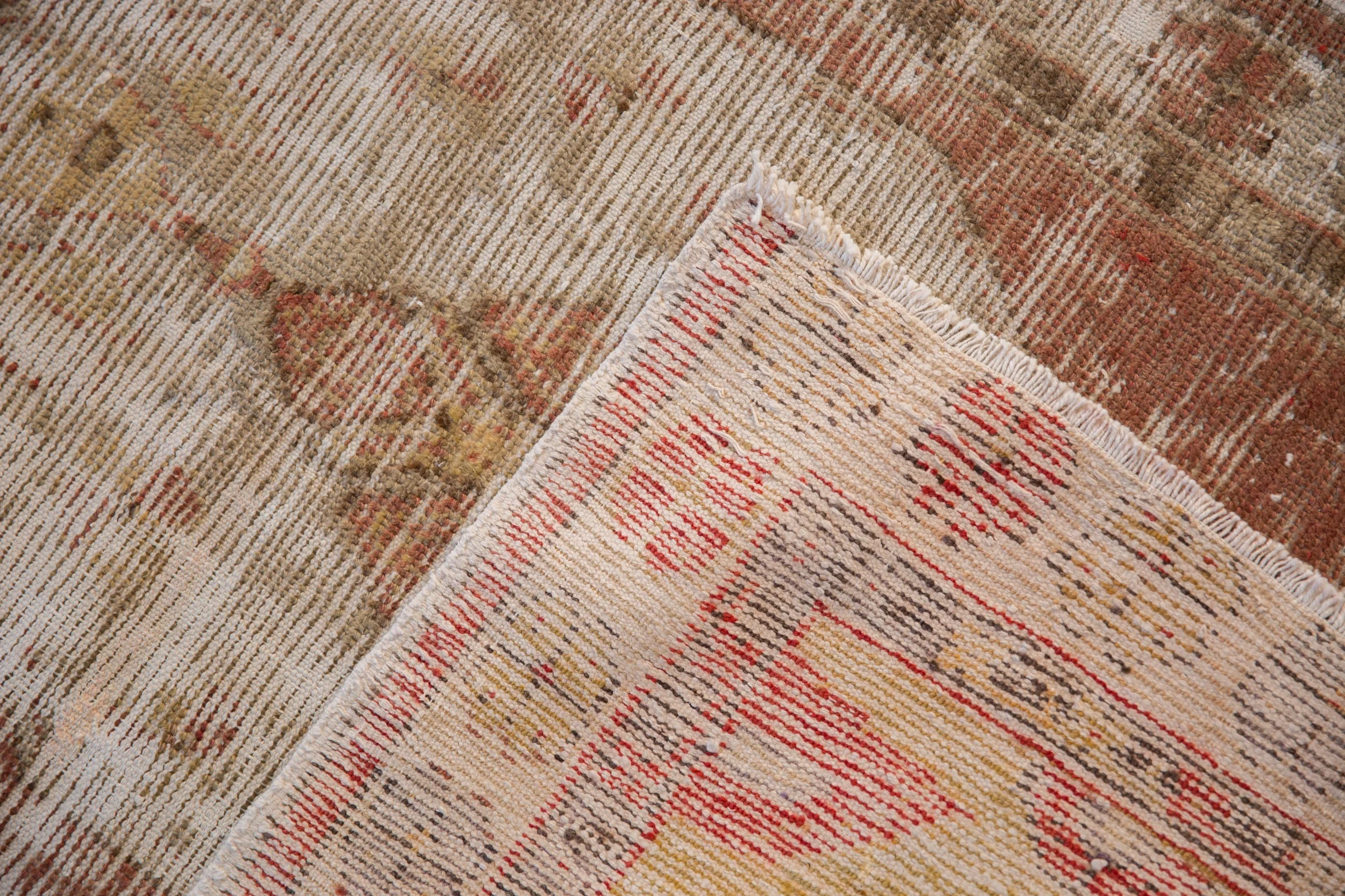 2.5x4.5 Vintage Distressed Oushak Rug - Image 9