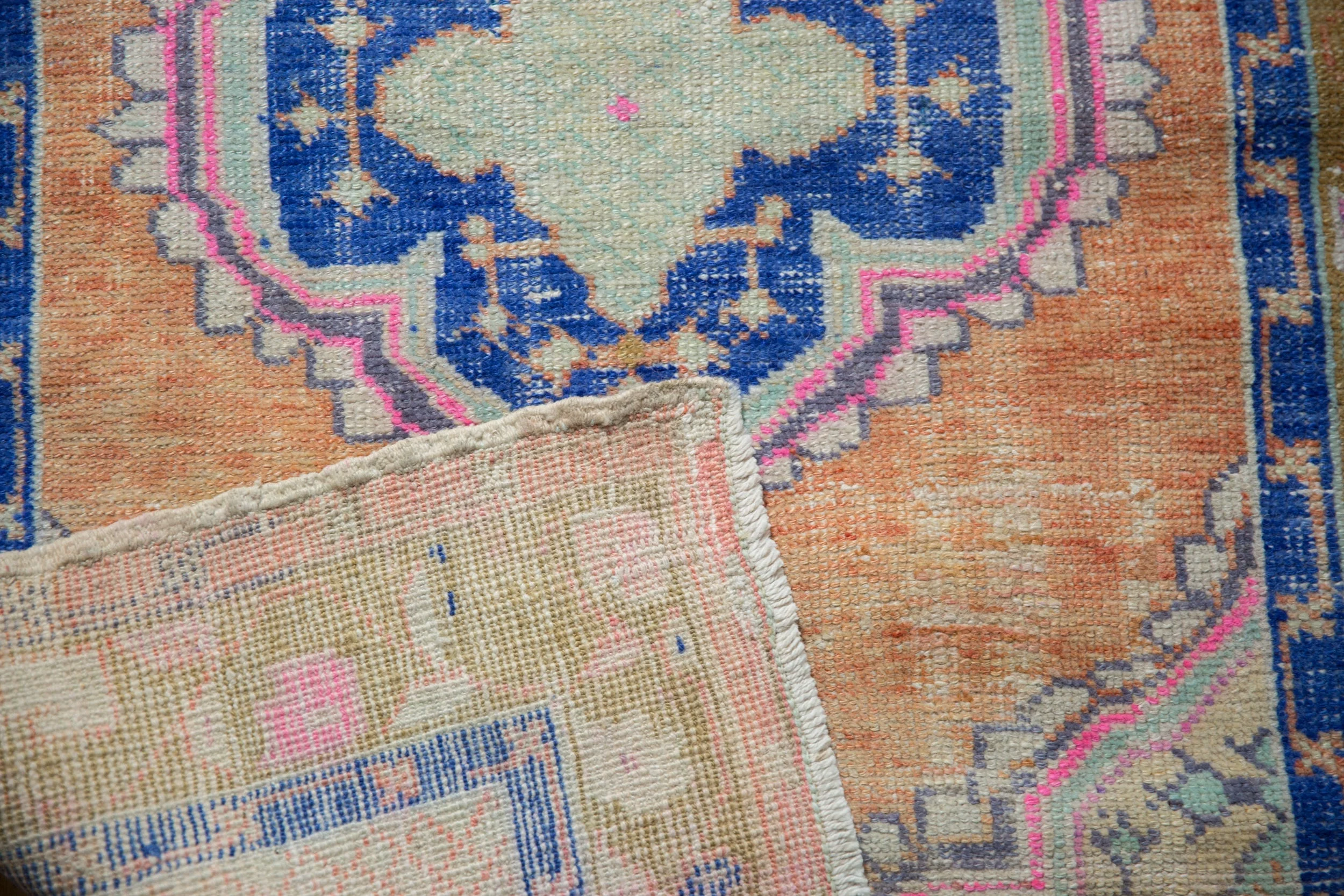 2.5x4.5 Vintage Distressed Oushak Rug - Image 11