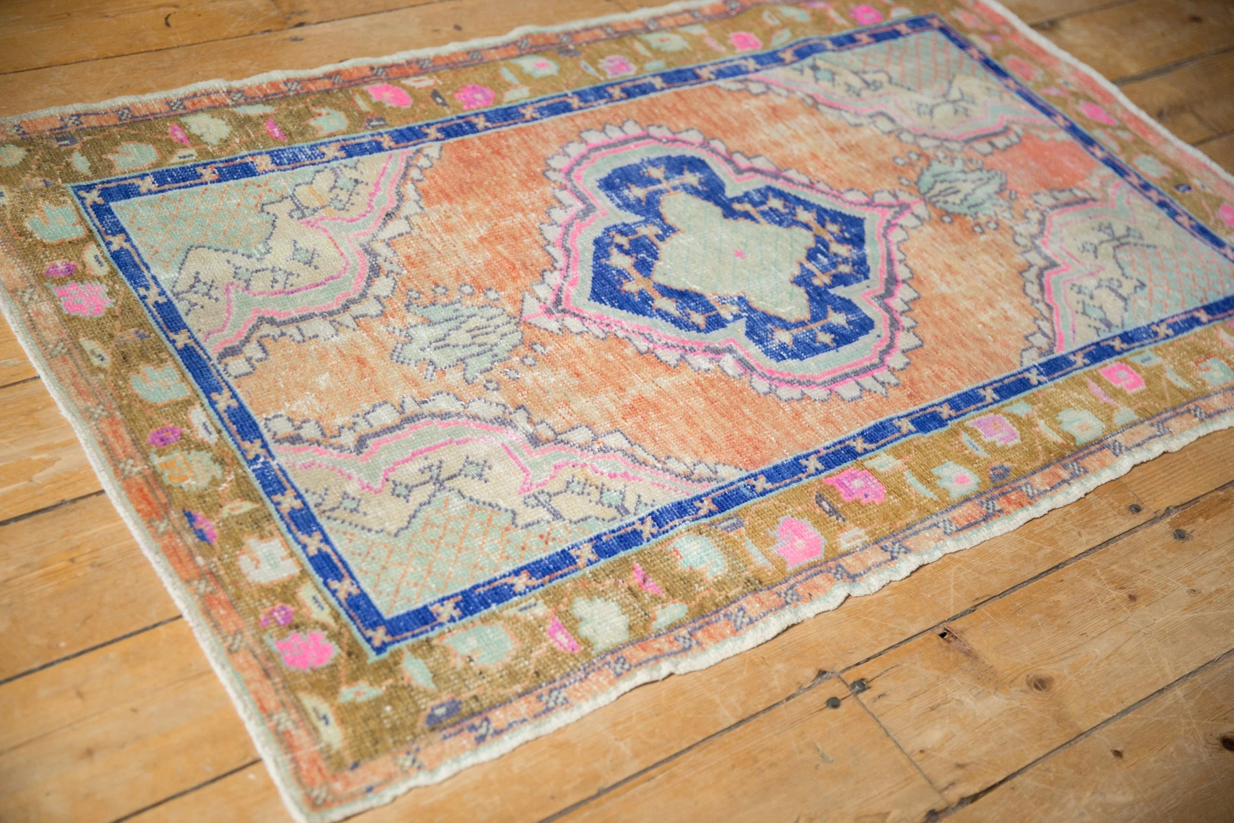 2.5x4.5 Vintage Distressed Oushak Rug - Image 6