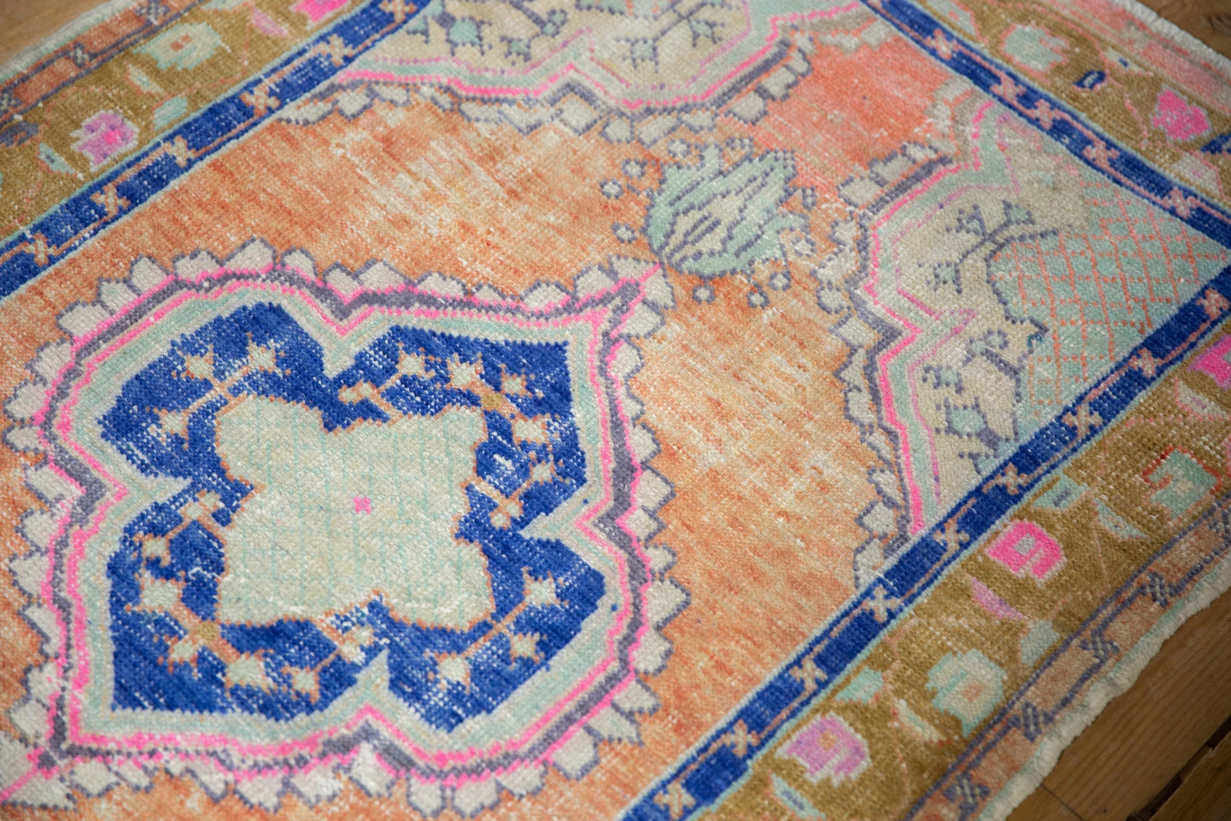 2.5x4.5 Vintage Distressed Oushak Rug - Image 7