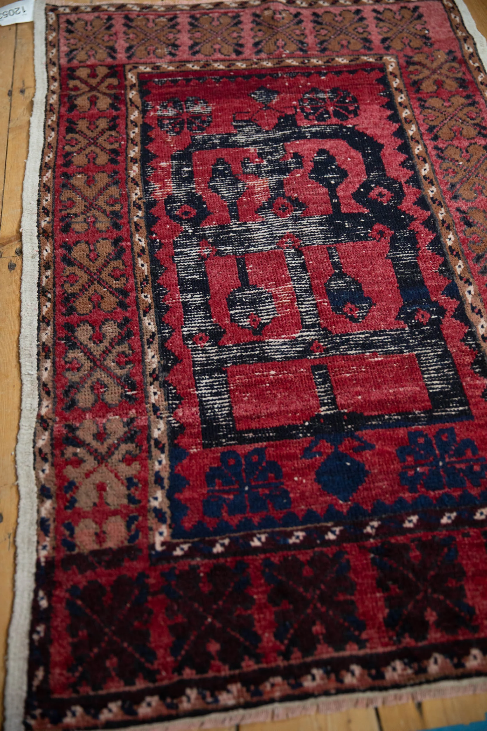 2.5x4.5 Vintage Distressed Oushak Rug - Image 4