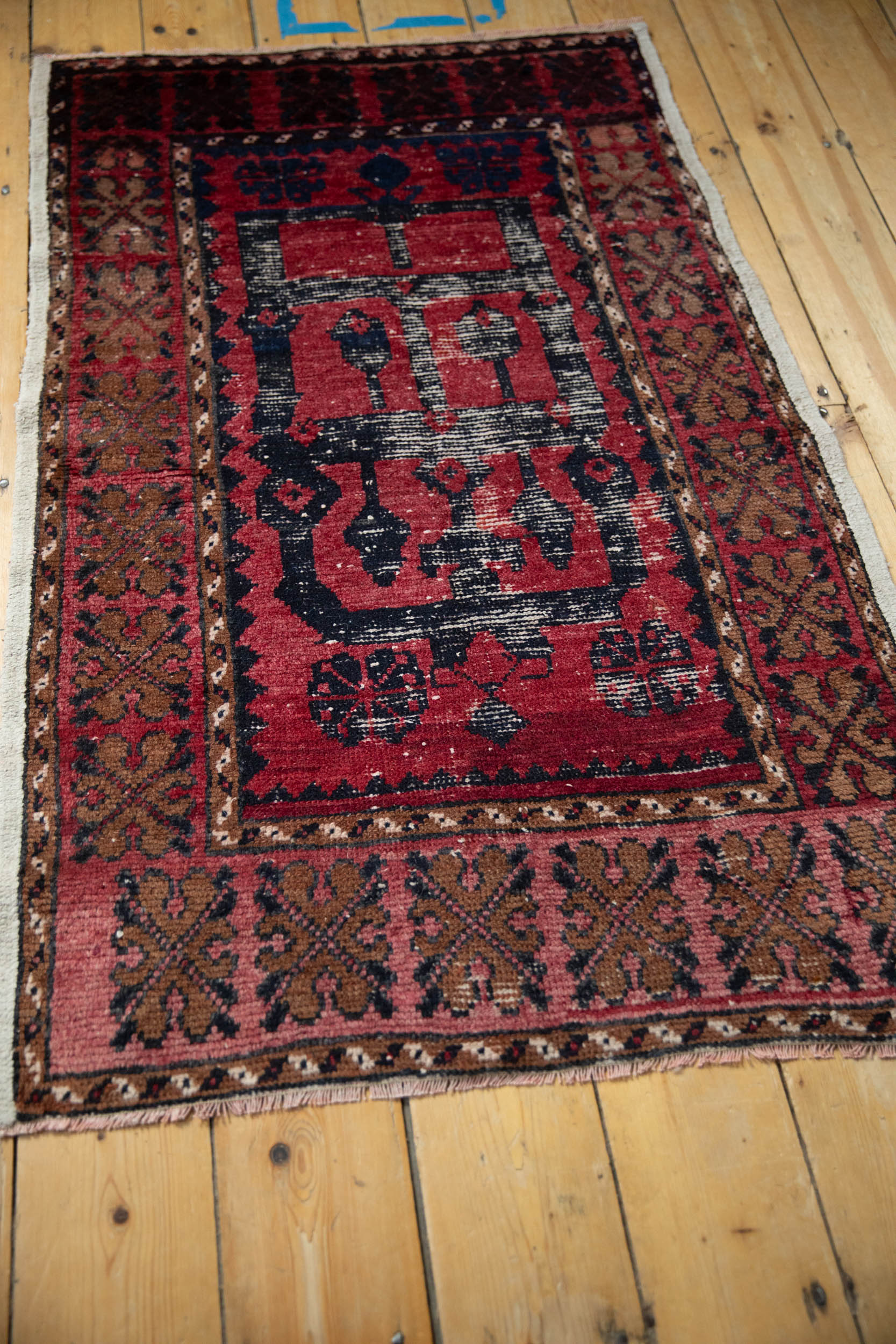 2.5x4.5 Vintage Distressed Oushak Rug - Image 5