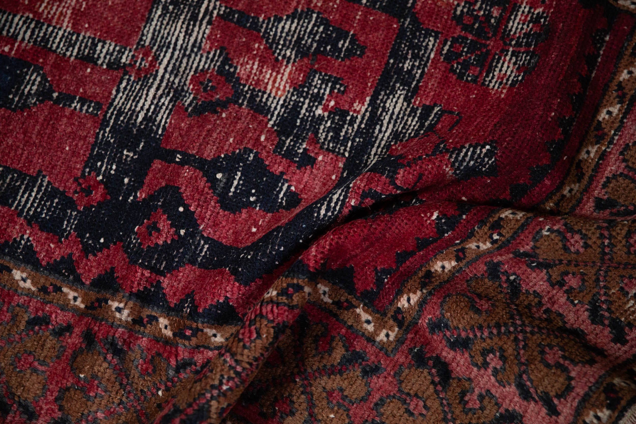 2.5x4.5 Vintage Distressed Oushak Rug - Image 7