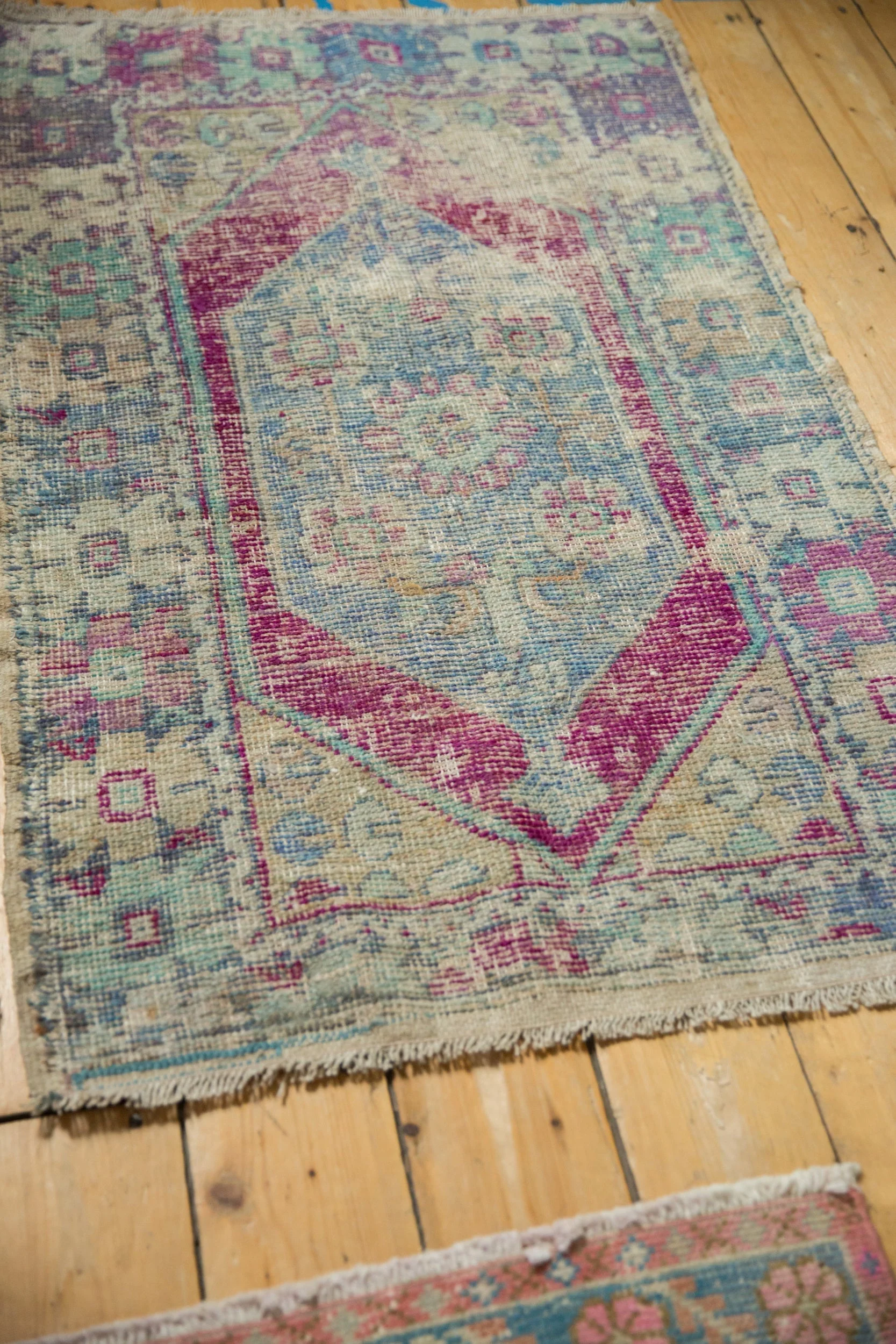 2.5x4.5 Vintage Distressed Oushak Rug - Image 6