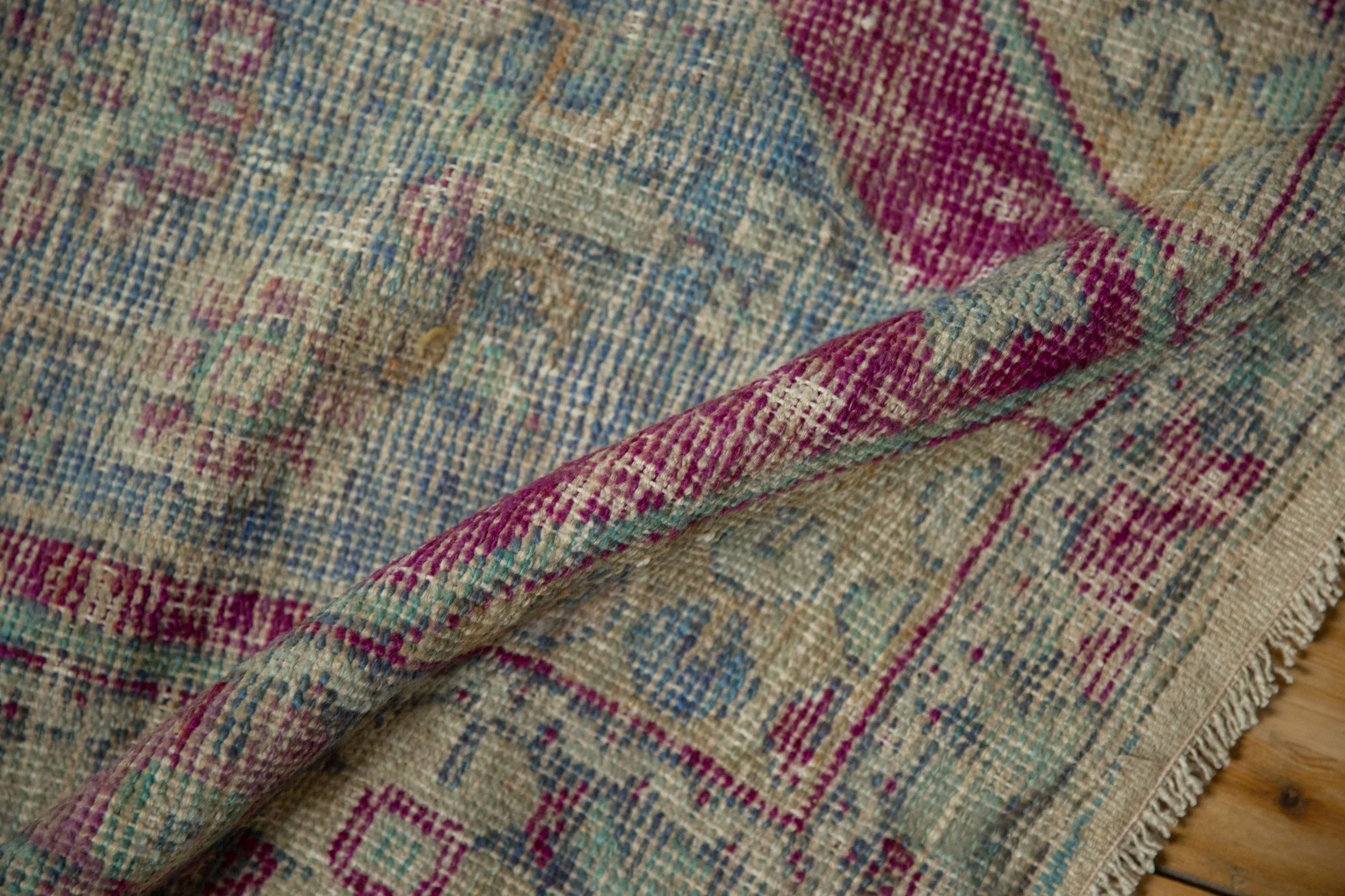 2.5x4.5 Vintage Distressed Oushak Rug - Image 7